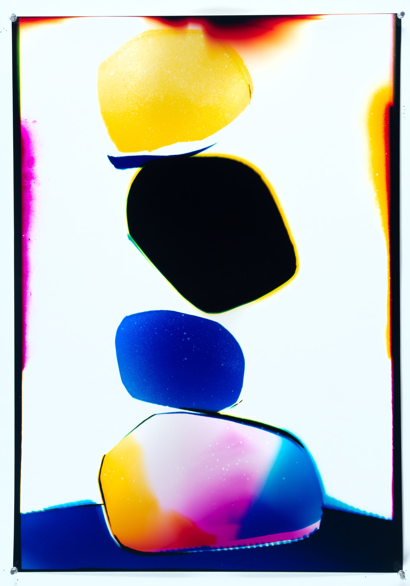 Liz Nielsen Bold Stone Stack, 2023 Analog chromogenic photogram on Fujiflex 30 x 22 in 76.2 x 55.88 cm