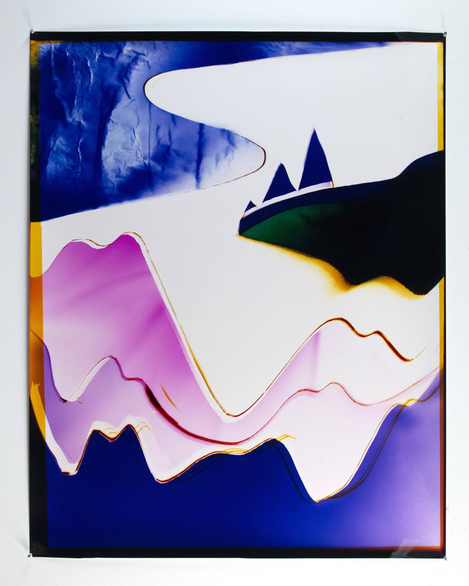 Liz Nielsen Good Vibrations, 2022 Analog chromogenic photogram on Fujiflex 49 x 40 in 124.46 x 101.6 cm
