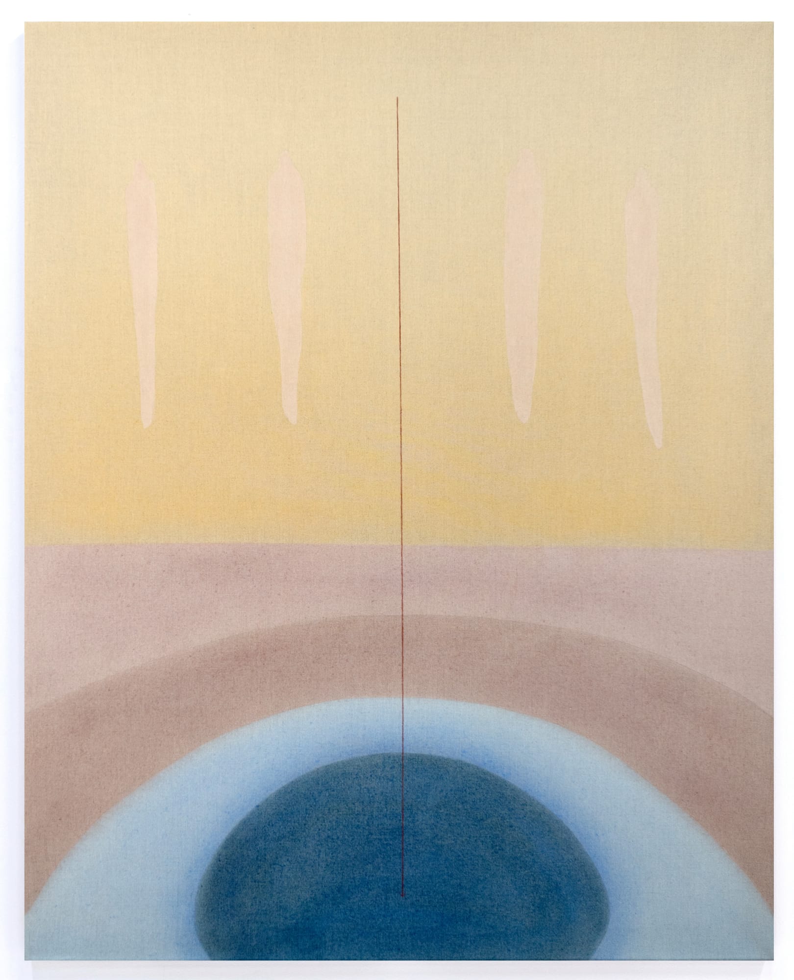 Rachel Garrard Beneath, 2024 Rock powder pigment on linen 70 x 56 in 177.8 x 142.2 cm