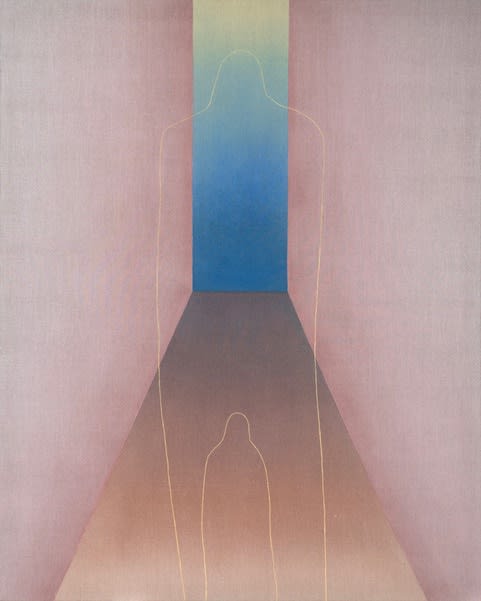 Rachel Garrard Passing, 2024 Rock powder pigment on linen 36 x 32 in 91.4 x 81.3 cm