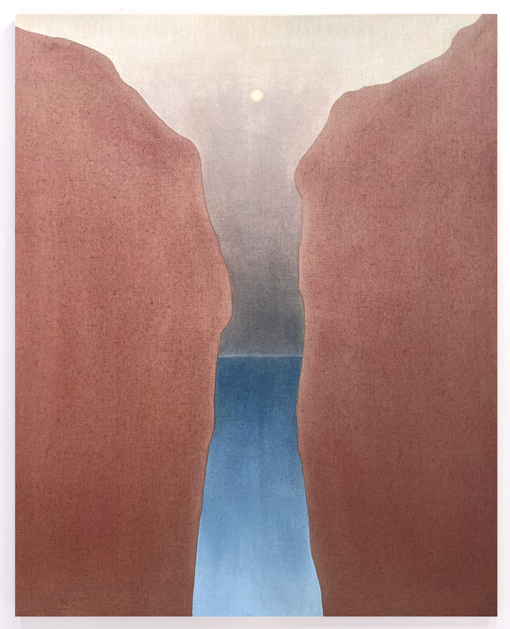 Rachel Garrard Portal, 2023 Rock powdewr pigment on linen 70 x 56 in 177.8 x 142.2 cm