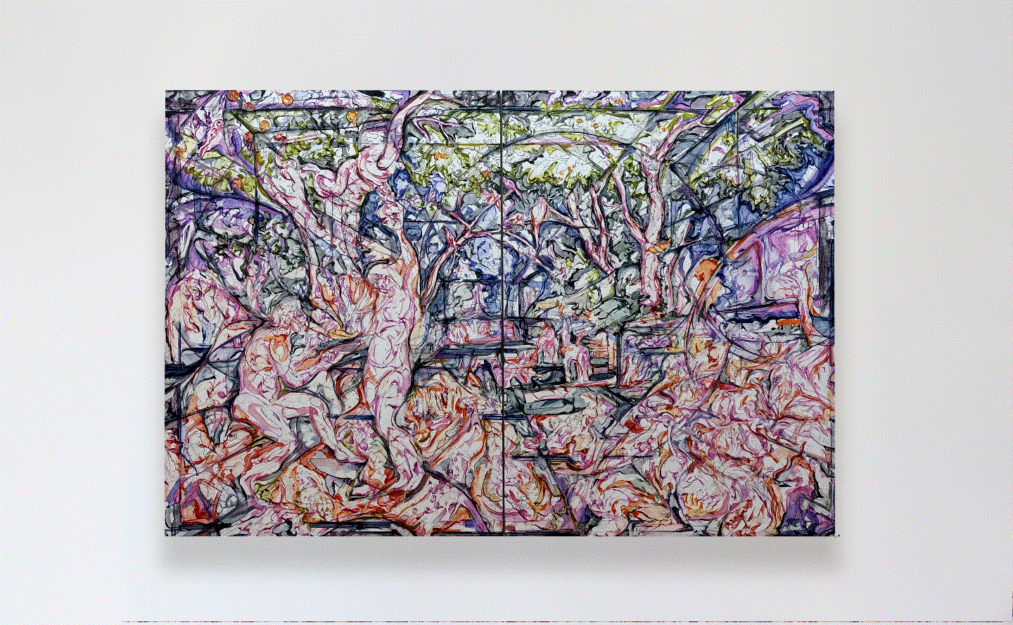 Atticus Wakefield Paradise Lost, 2024 Oil on panel 48 x 72 in 121.9 x 182.9 cm