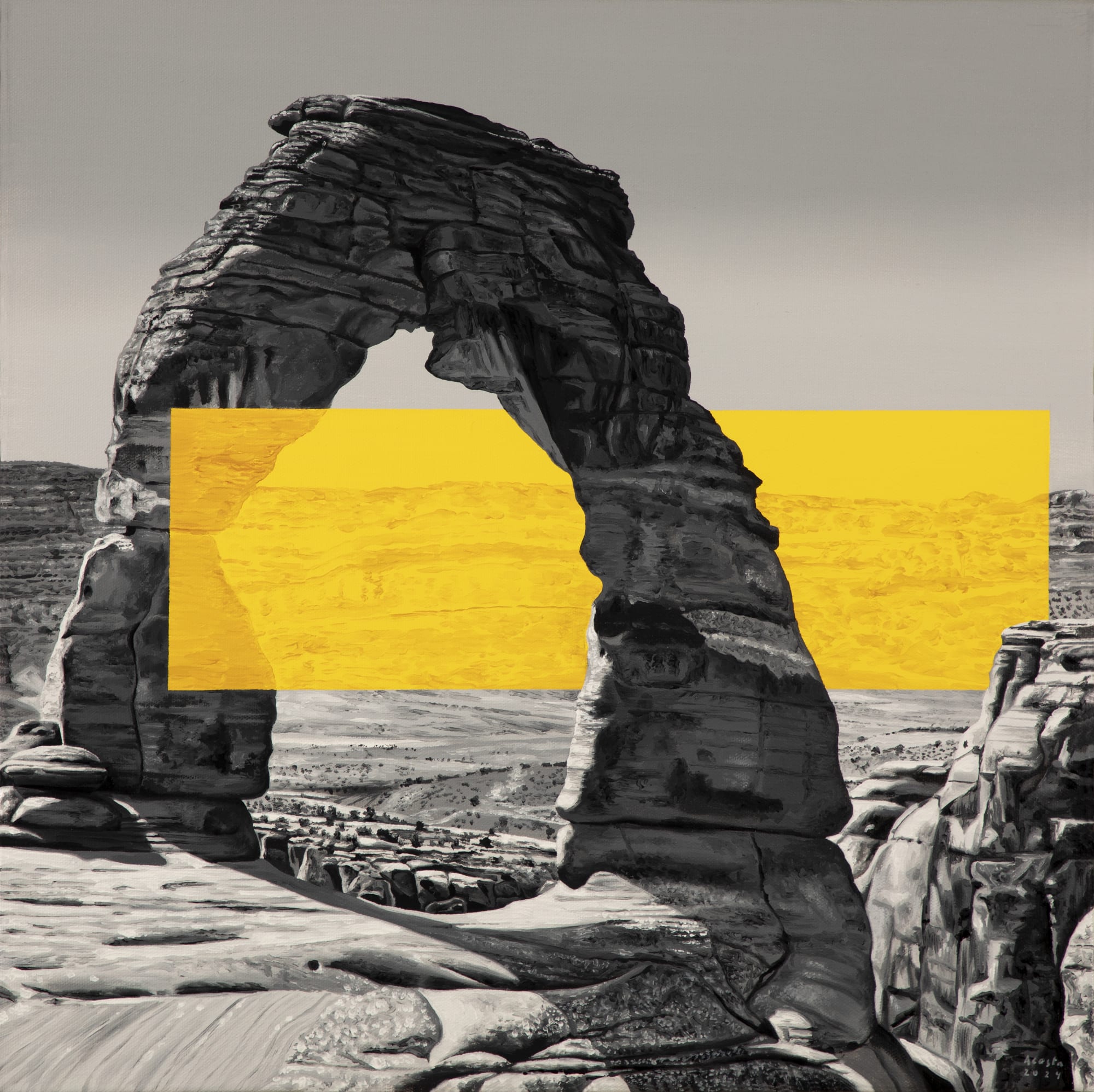 Marcos Acosta Blocking, 2024 Oil on canvas 20 x 20 in