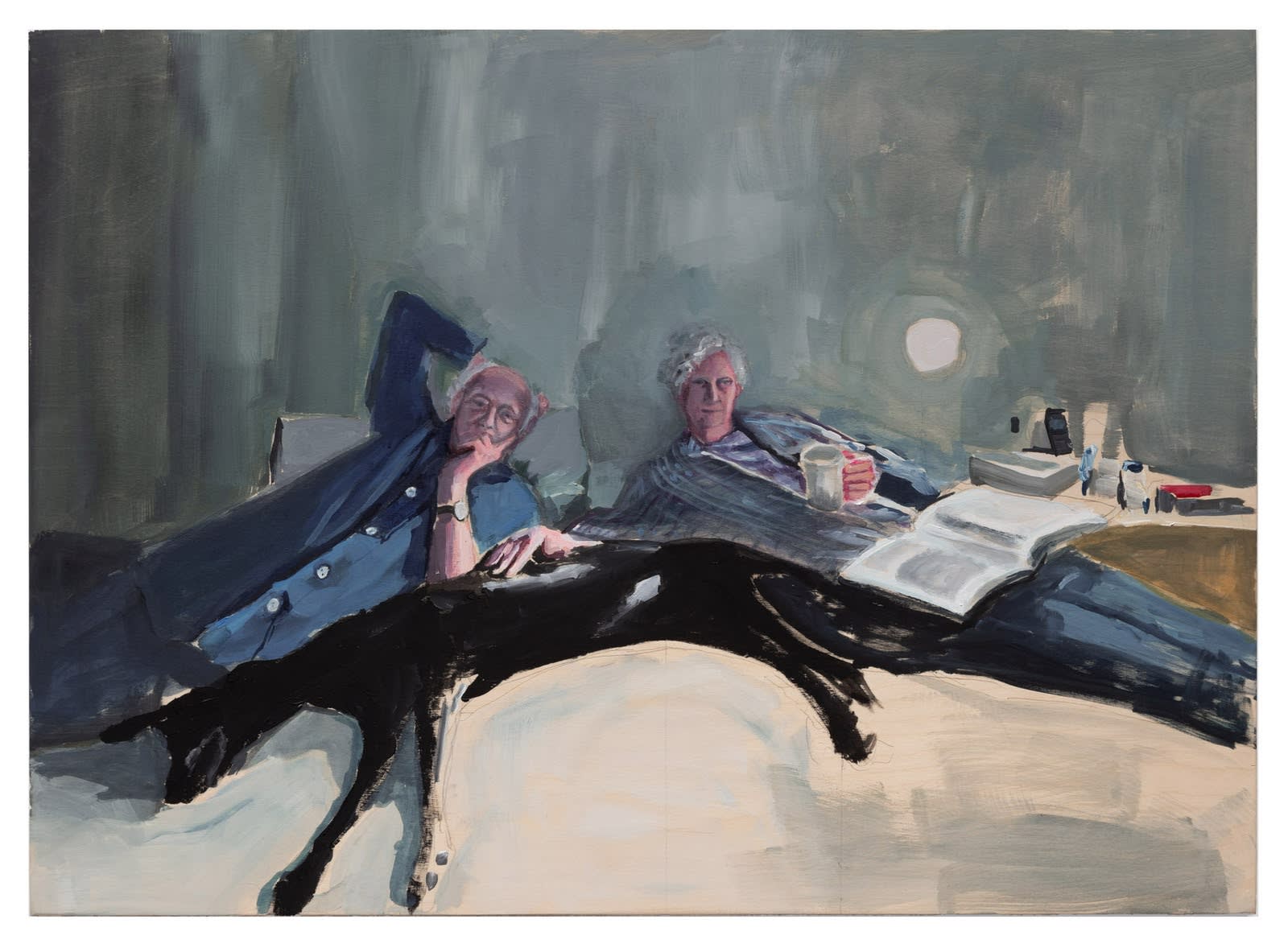 Nancy Friedland Conduit, 2024 Acrylic on wood panel 30 x 40 in 76.2 x 101.6 cm
