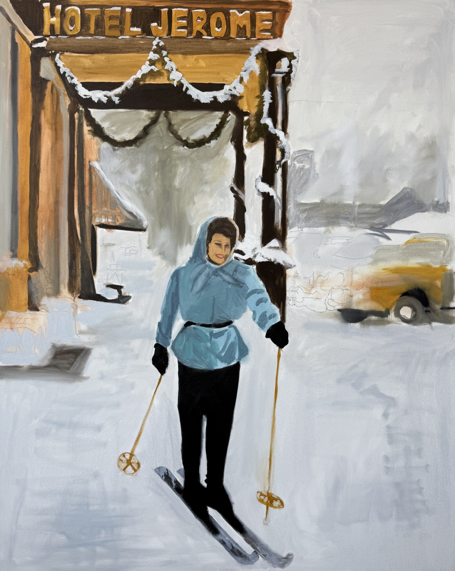 Liz Markus The Jerome Hotel, 2025 Oil on canvas 60 x 48 in 152.4 x 121.9 cm