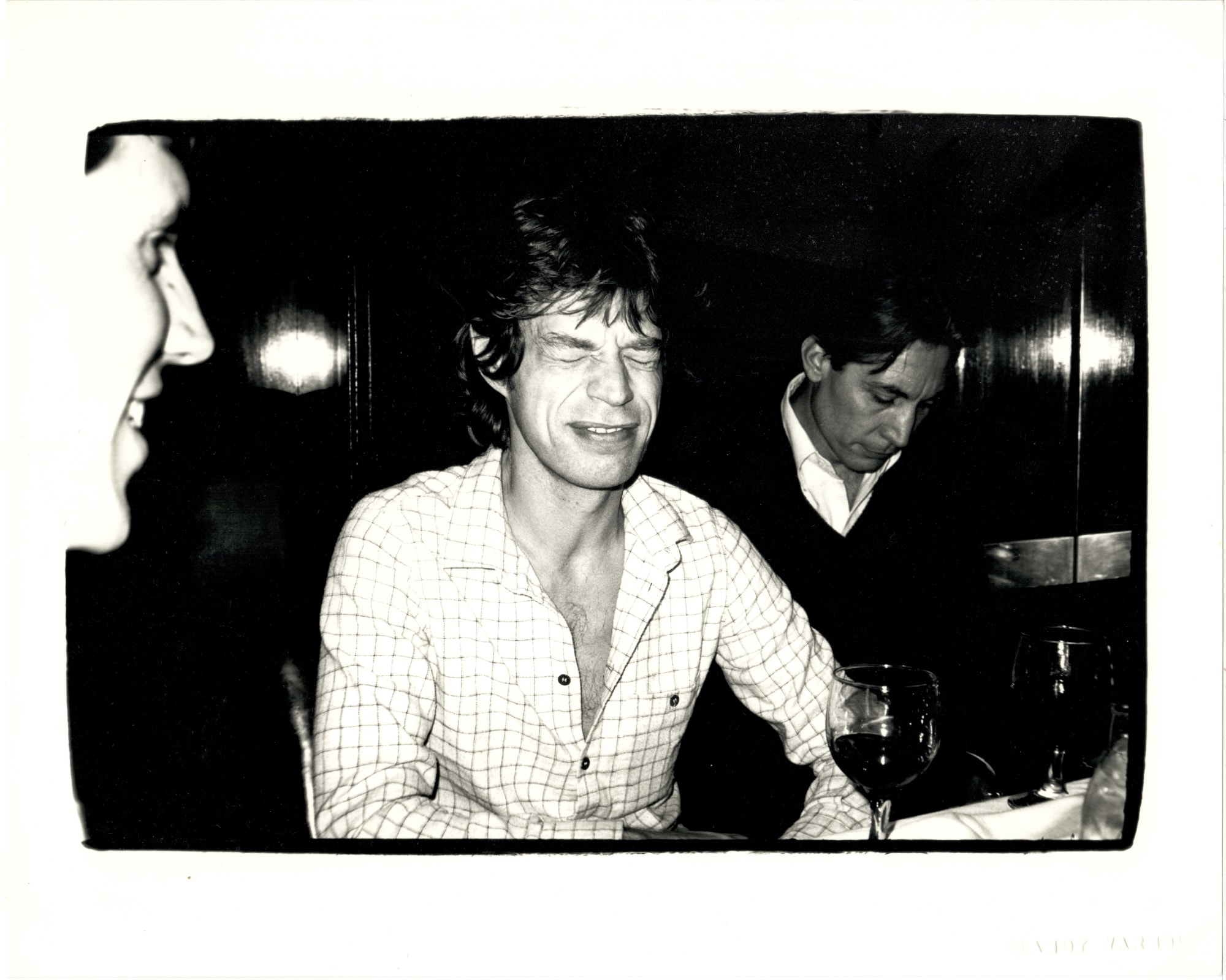 Andy Warhol Mick Jagger Grimacing, 1982 Silver gelatin print 8 x 10 in 20.3 x 25.4 cm Framed: 16 x 18 x 1.25 in