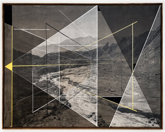 Rodrigo Valenzuela New Land D02, 2025 Acrylic toner on canvas 36 x 46 1/2 in 91.4 x 118.1 cm