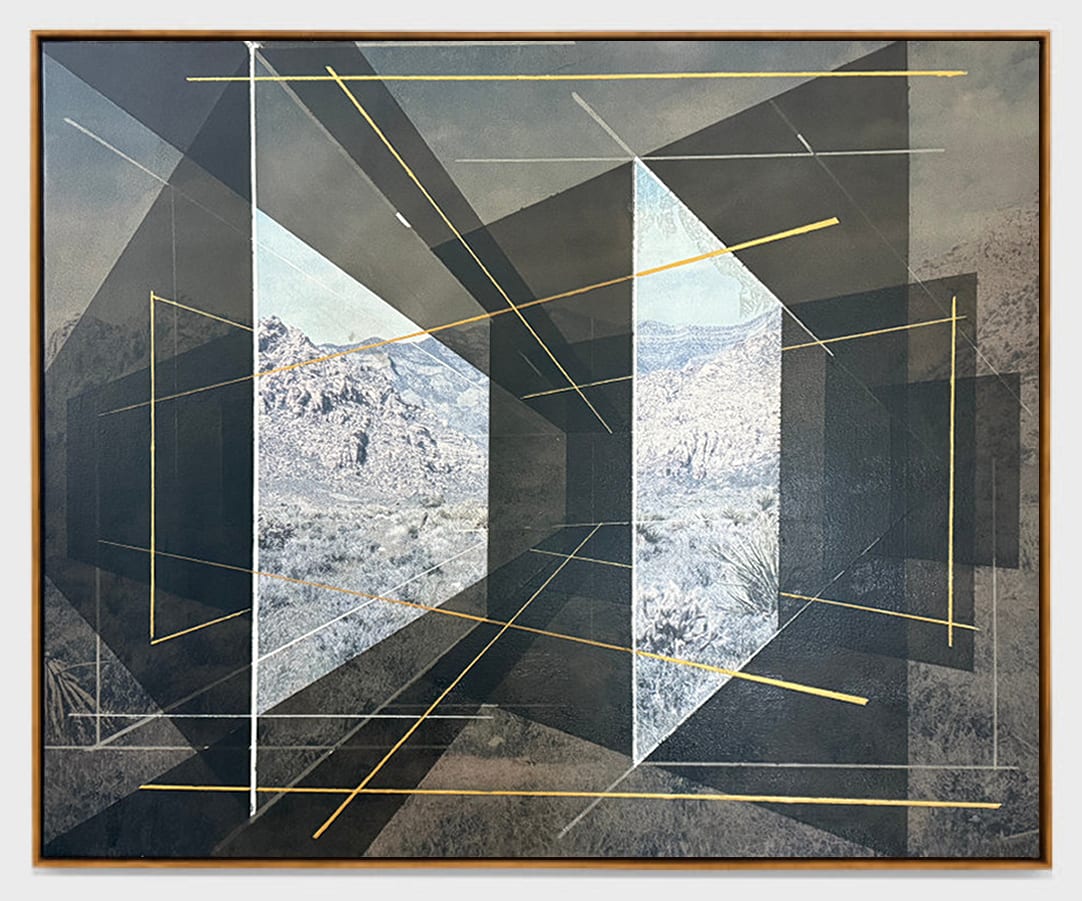 Rodrigo Valenzuela New Land D 022, 2025 Acrylic and toner on canvas 33 x 48 in 83.8 x 121.9 cm