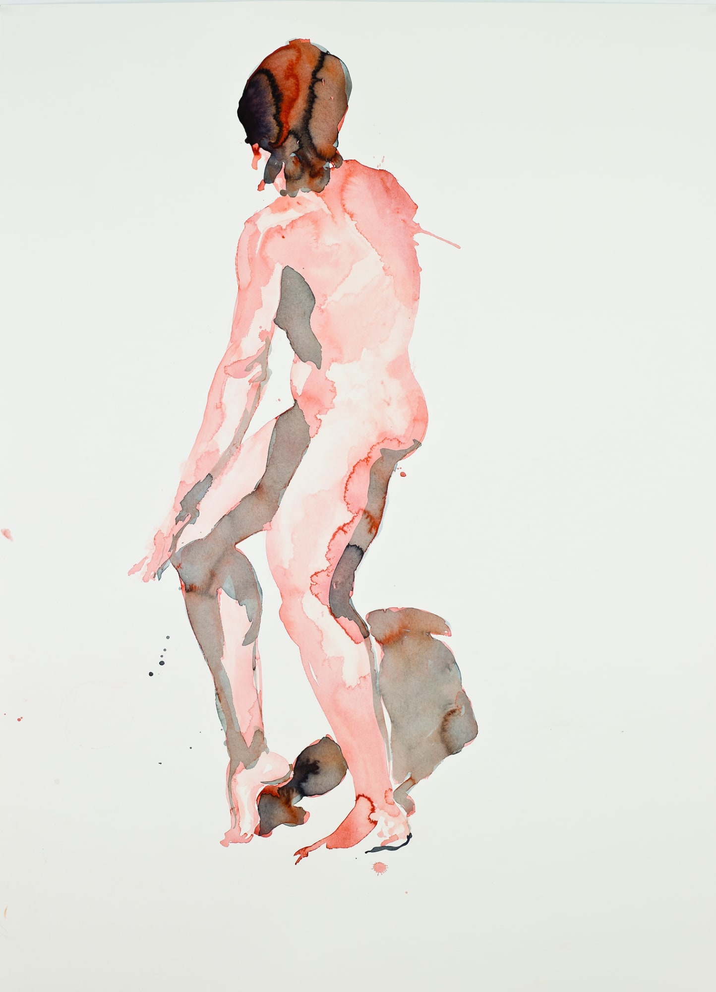 Eric Fischl Untitled, 2009 Watercolor on paper 60 x 40 in 152.4 x 101.6 cm