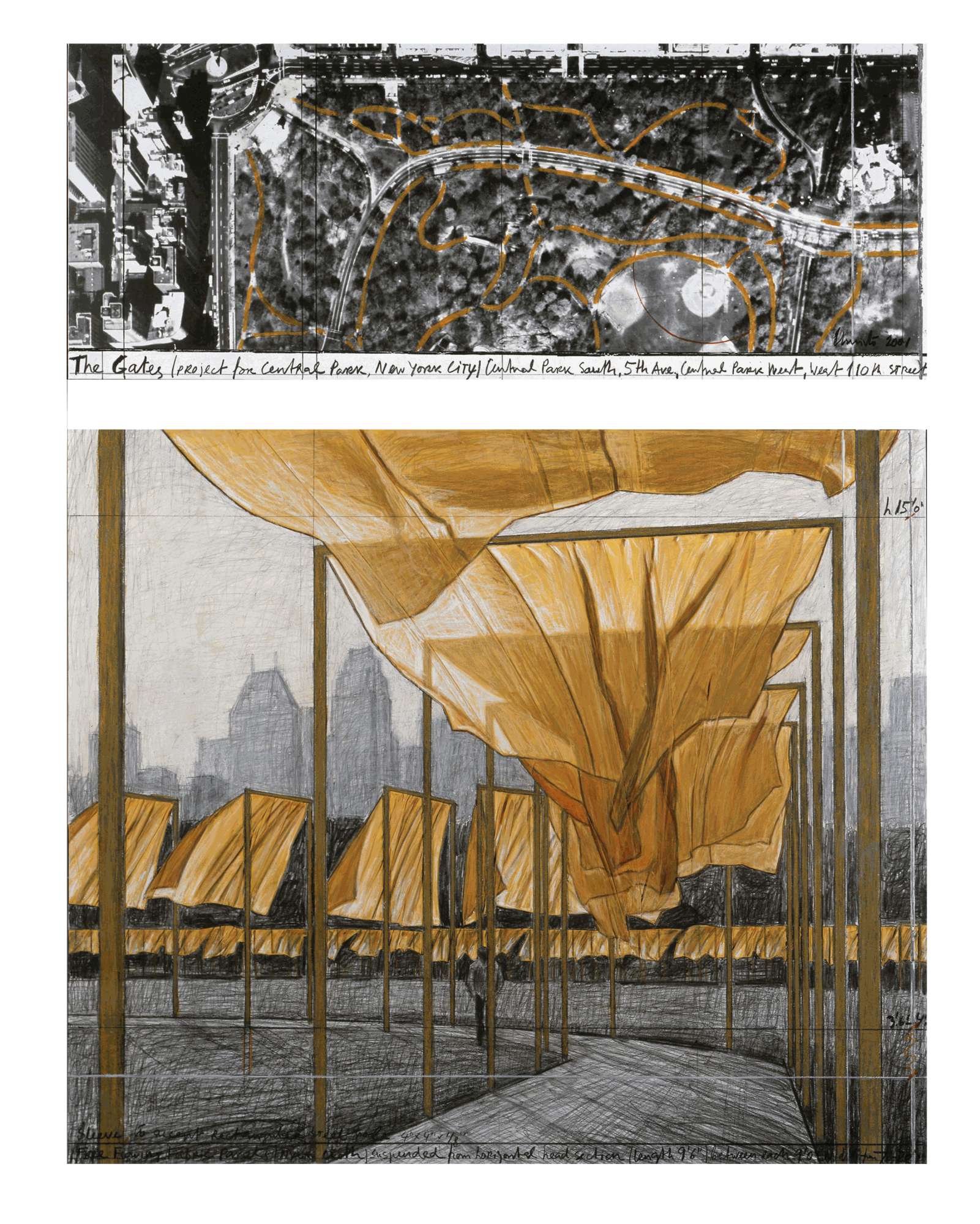 Christo The Gates (Project for Central Park, New York City), 2001