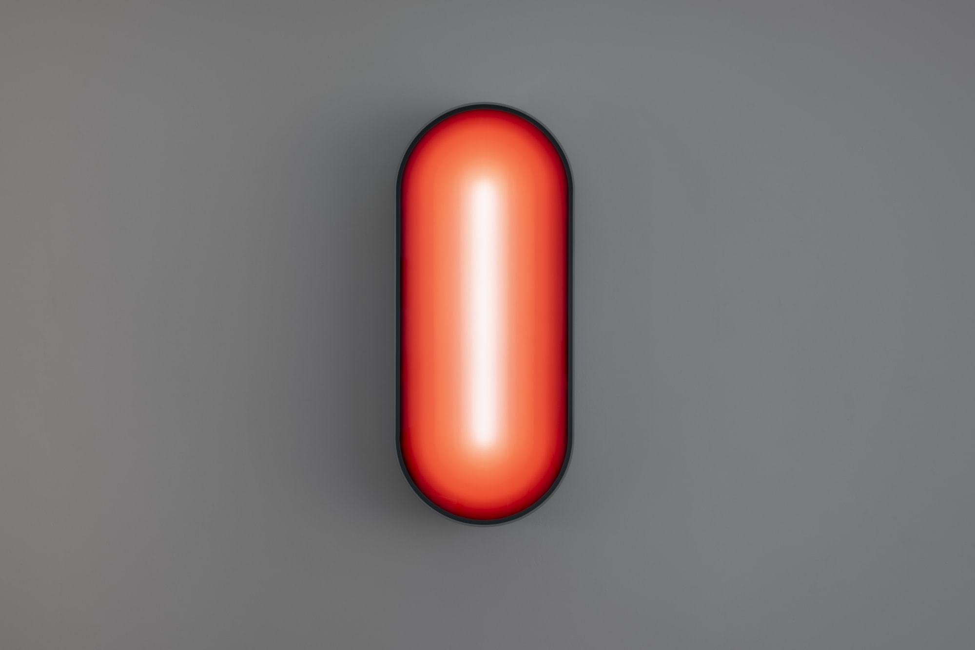 Phillip K. Smith III Sky Lozenge - Variant 2:1, 2023 Aluminum, glass, automotive paint, electronic components, unique color choreography 42 x 18 x 6 1/4 in 106.7 x 45.7 x 15.9 cm7 Unique Variants