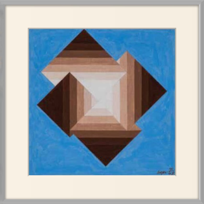 Herbert Bayer Growing in Size (1971/49), 1971 Acrylic on paper 8 x 8 in