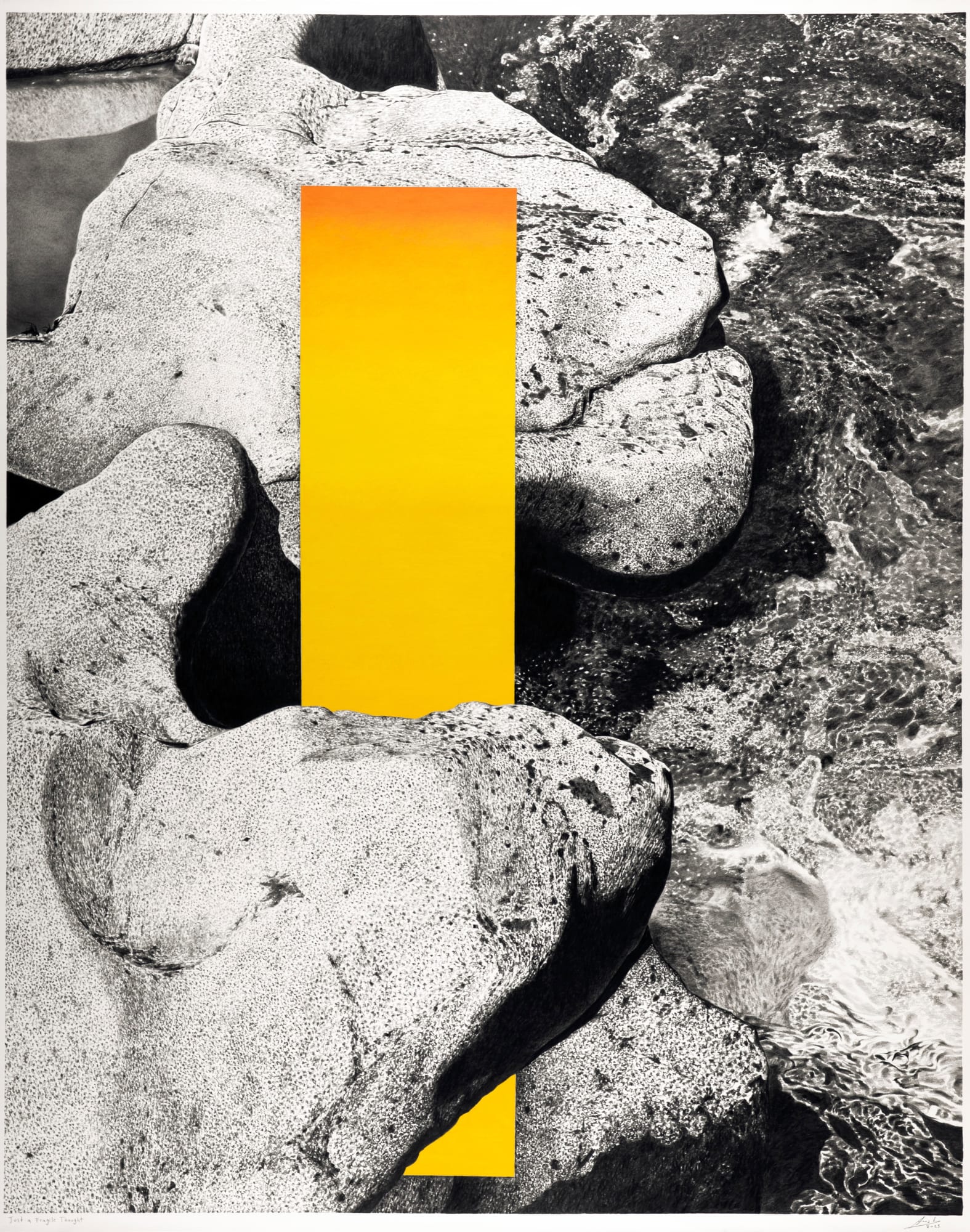 Marcos Acosta Just a Fragile Thought, 2025 Graphite and colored pencils on Arches paper on panel 50 x 40 in 127 x 101.6 cm