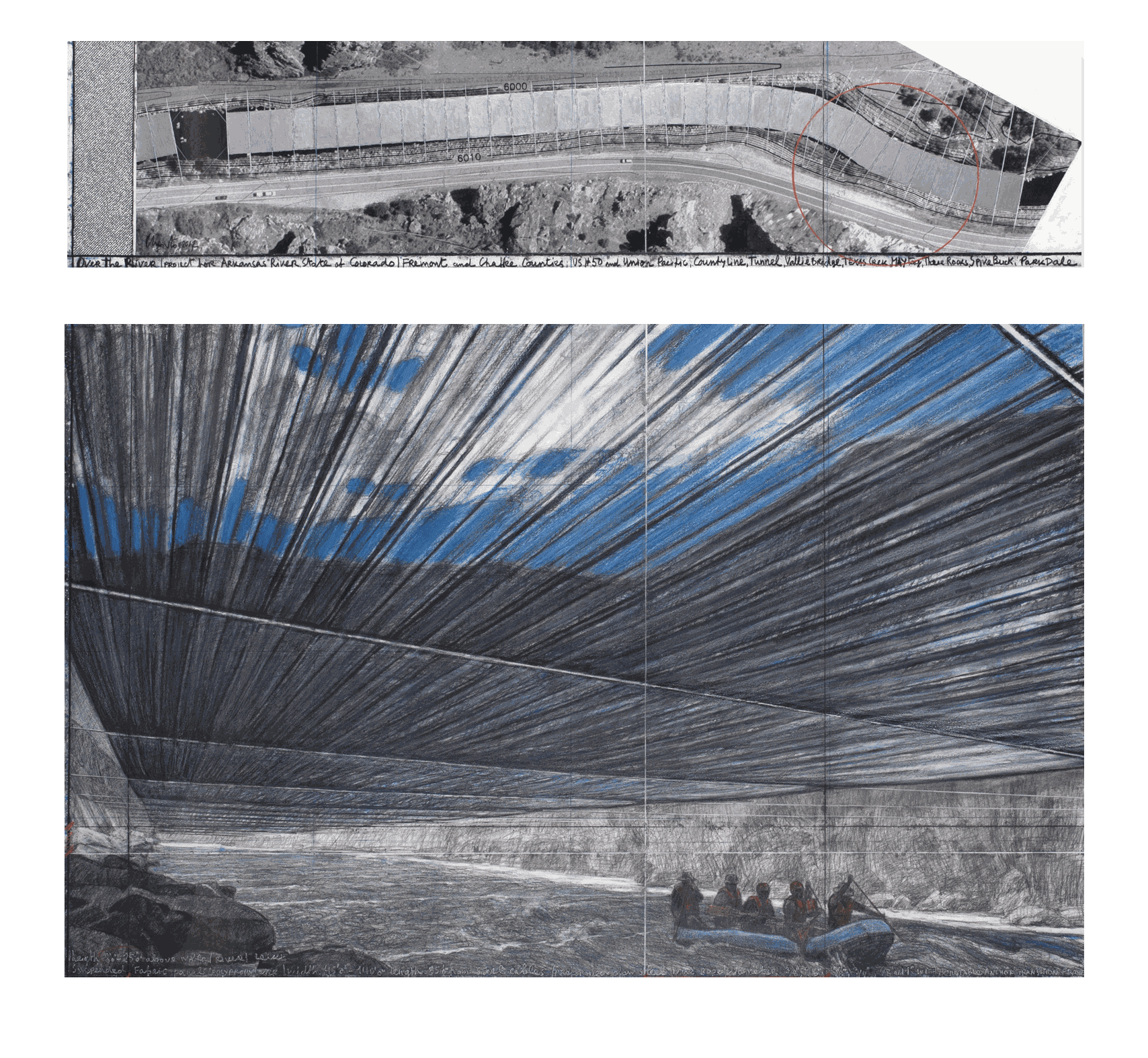Christo Over The River (Project For Arkansas River, State of Colorado), 2012