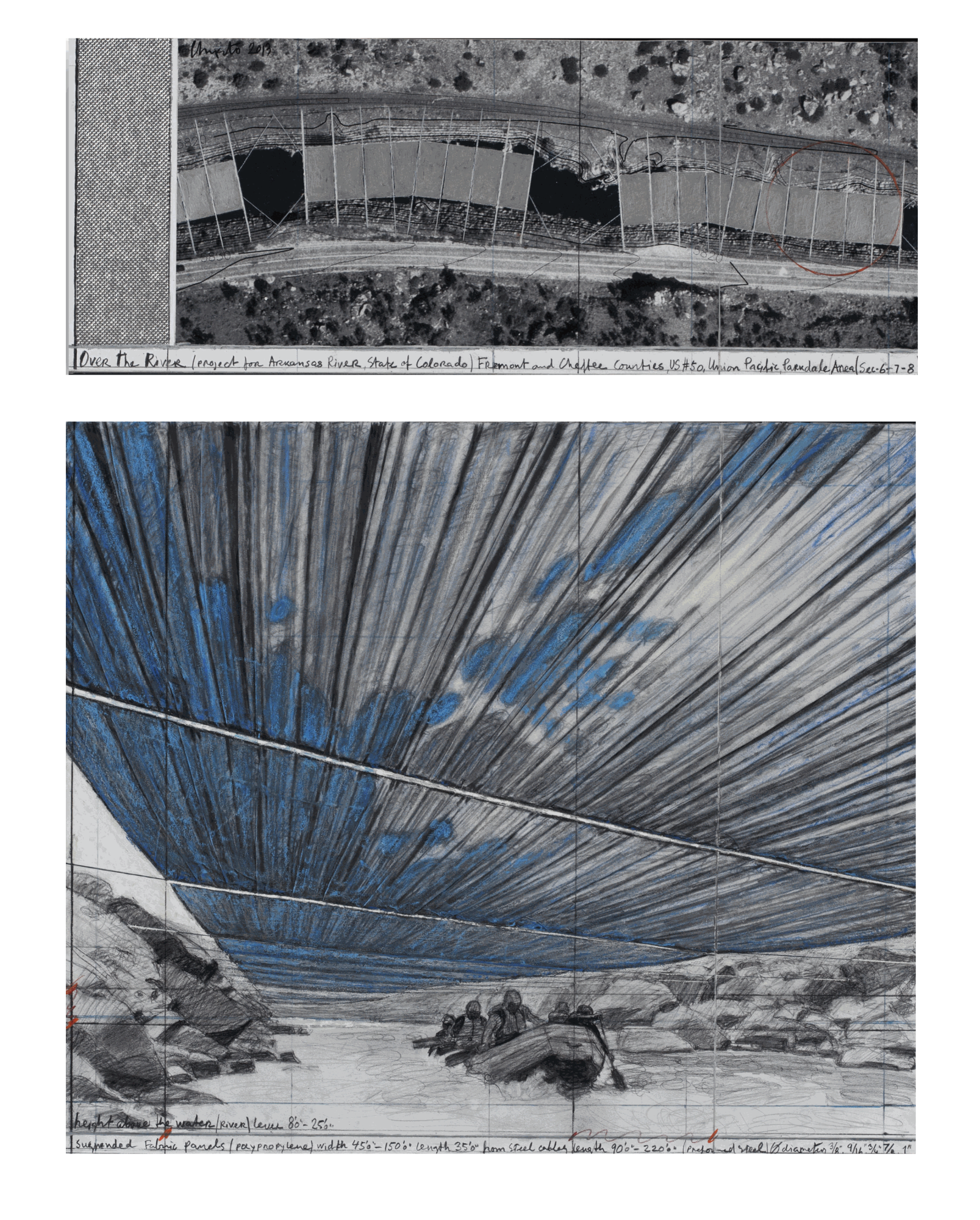 Christo Over the River (Project for Arkansas River, State of Colorado), 2013