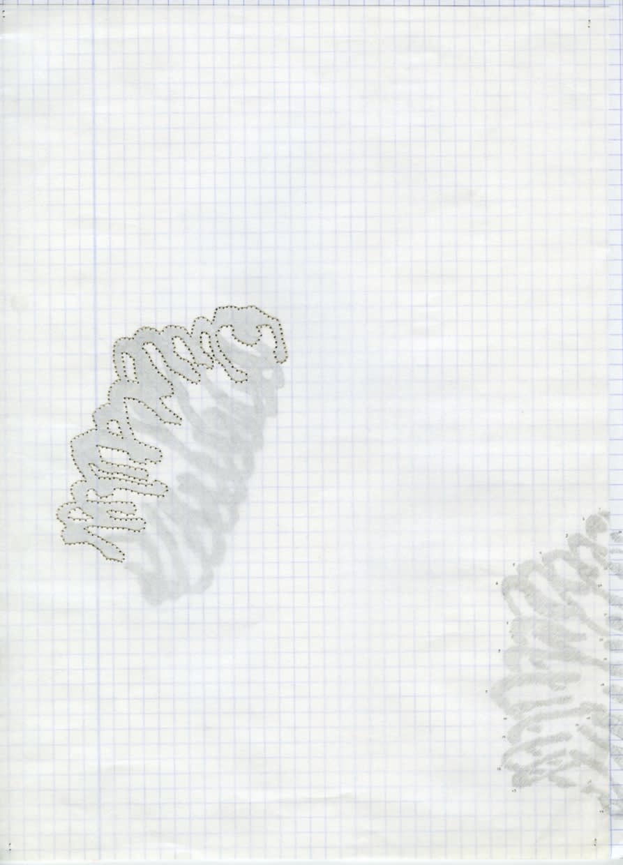 Untitled (Relations), 2013 Paper, seam stitches, pencil Untitled (Relations), 2013 29,7 x 21 cm GRI0044