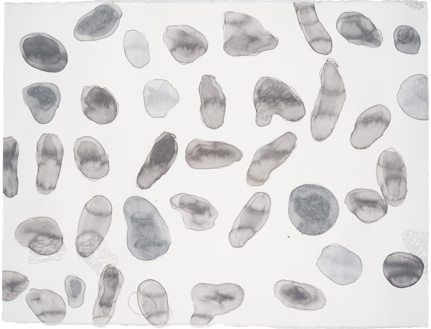 Untitled (Divers structures), 2013 Ink, seam stitches, pencil, paper Untitled (Divers structures), 2013 93.5 x 73 x 3 cm GRI0054