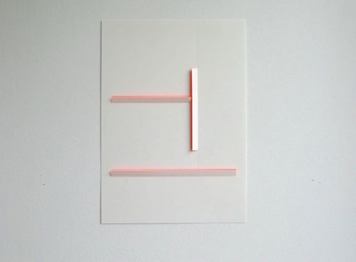 Structure N°XVII, 2011 Silkiþrykk á pappír, skorið og brotið 34,5 x 26 cm JEC0010