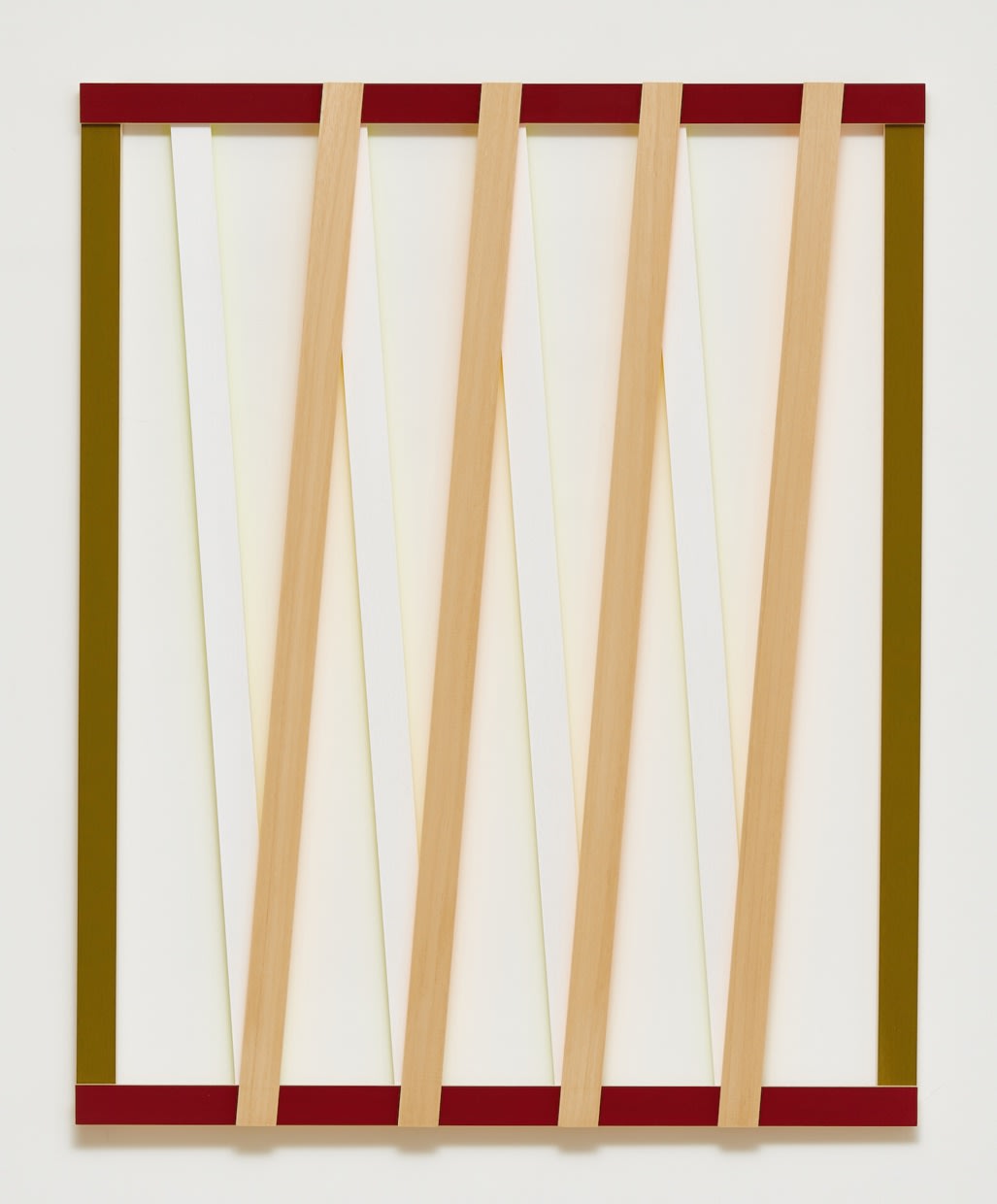 Diagonal N°2, 2017 akrýl- og flúormálning á við / acrylic and fluorescent paint on wood 105 x 80 x 4,5 cm