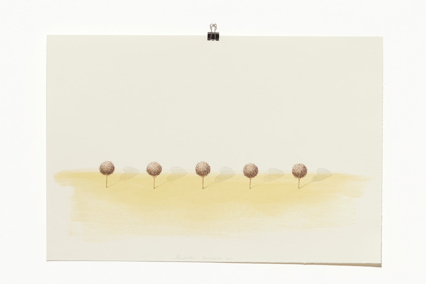 Sigurður Árni Sigurðsson Structuralism I, 2014 blek og olía á pappír Structuralism I, 2014 ink and oil on paper 45 x 62,5 cm