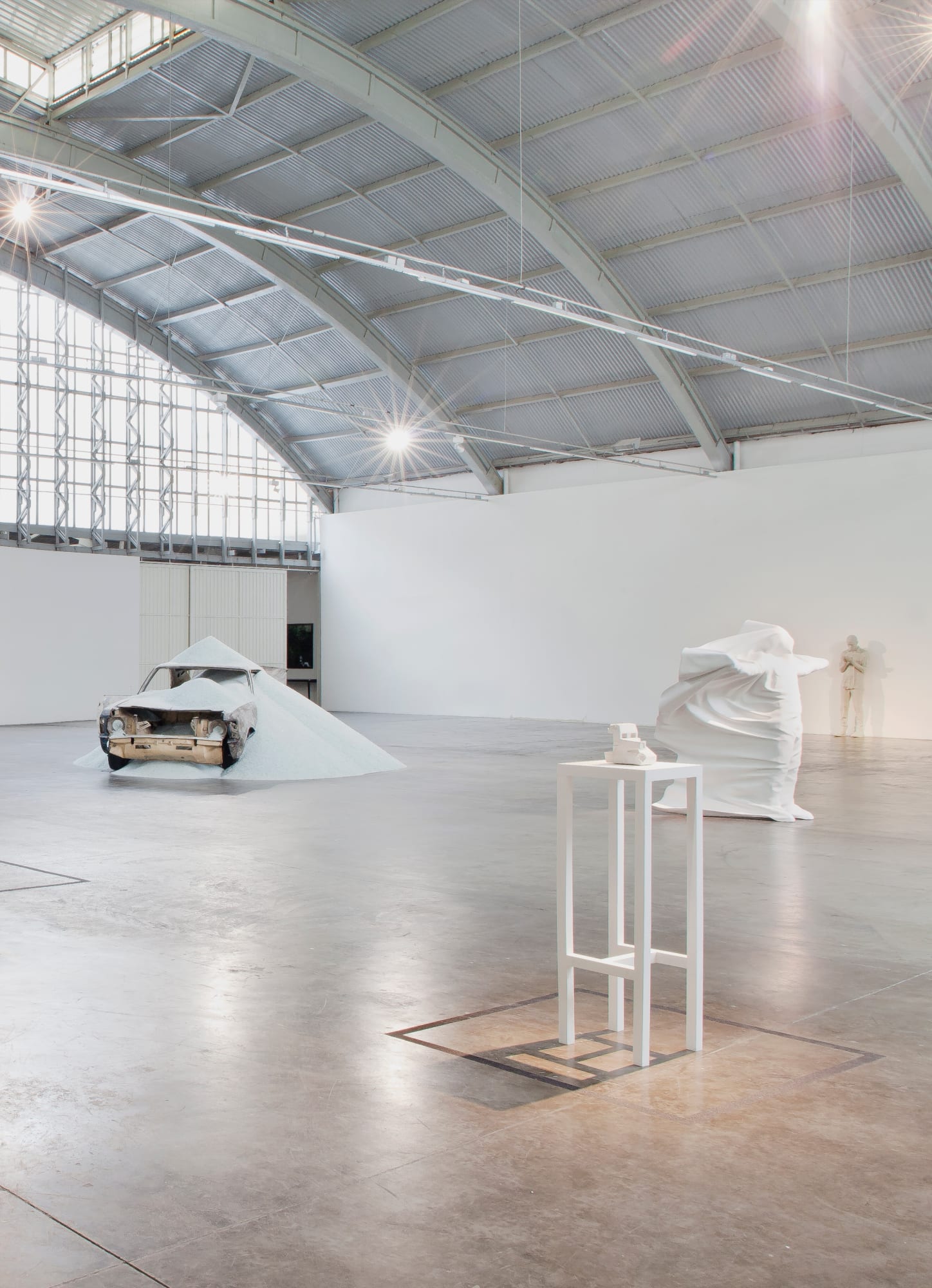 Daniel Arsham 'Volcanic Ash, Rusted Steel', 2014. Baró Brazil. Photo: Felipe Berndt.