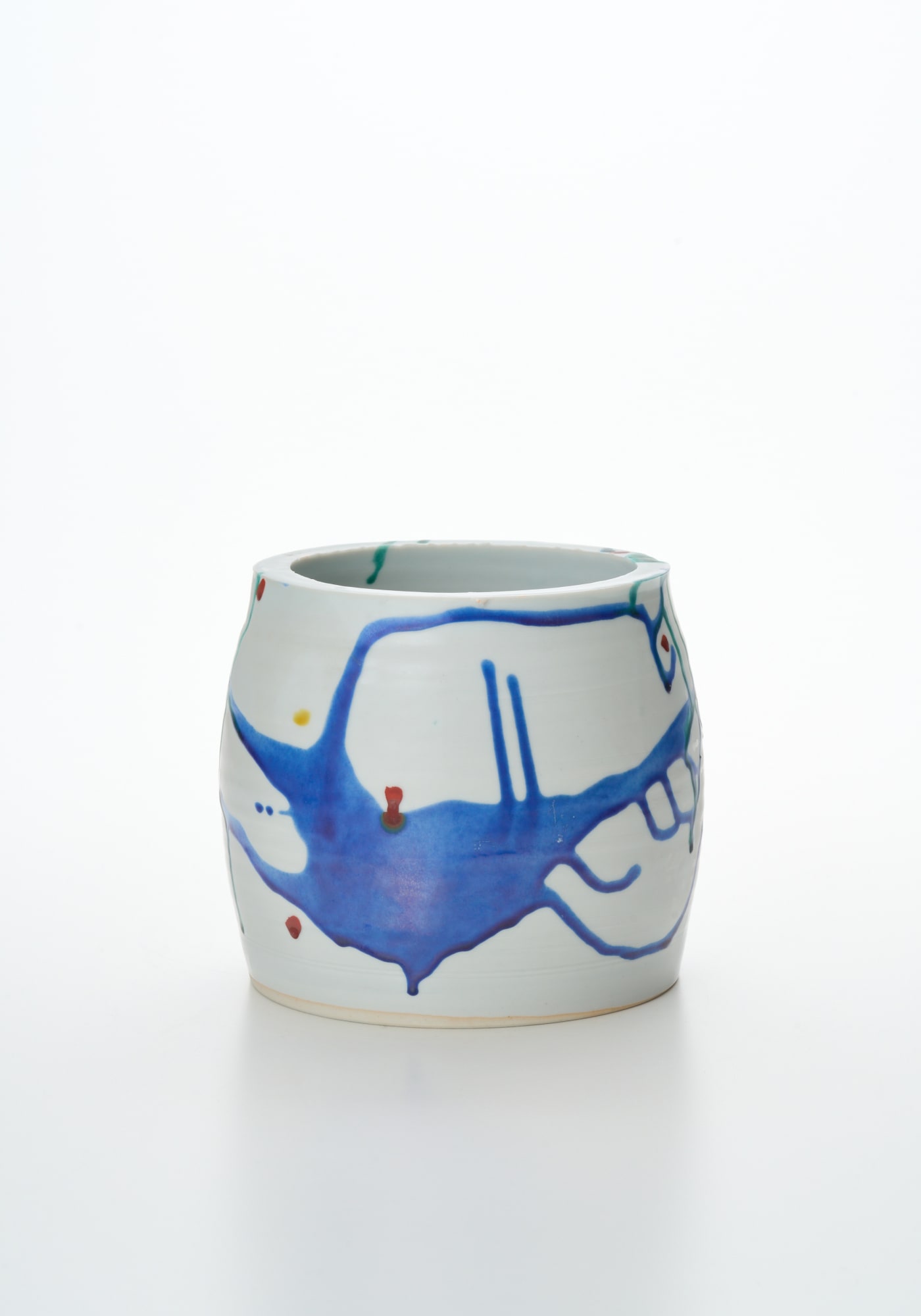 彩磁花器 1991-1992, 陶/ Ceramic H14.6 × W17.2 × D17.2 cm