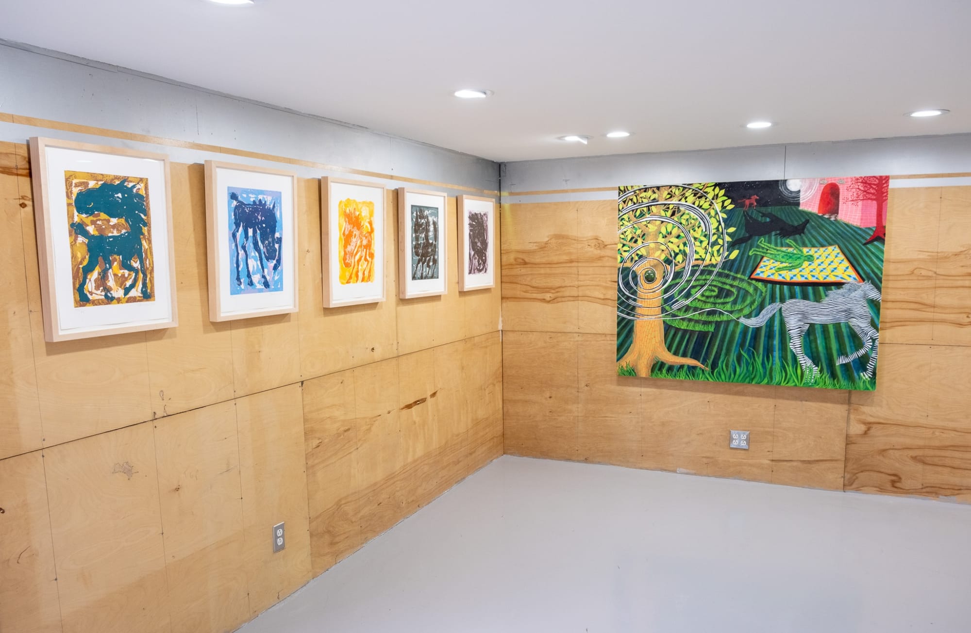 Installation image from Gentling at Sibyl Gallery