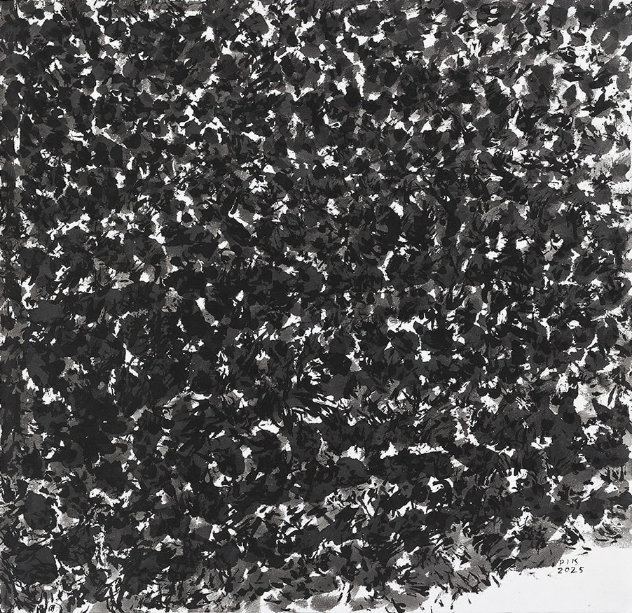 박인경 Park In-Kyung Une nuée, 2025 Ink on paper 71.7 x 74.5 cm