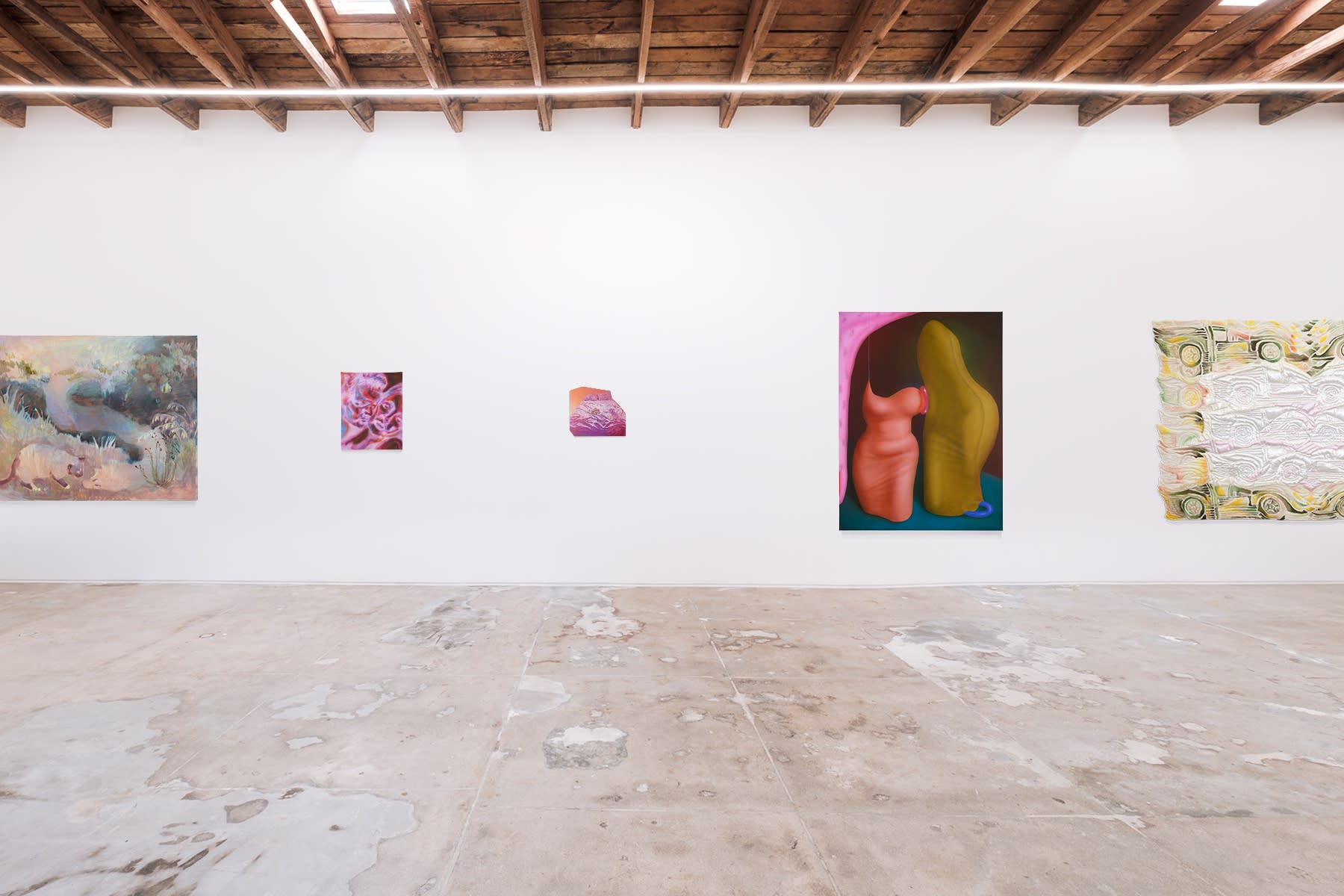 Installation photo of Pillow Talk exhibition