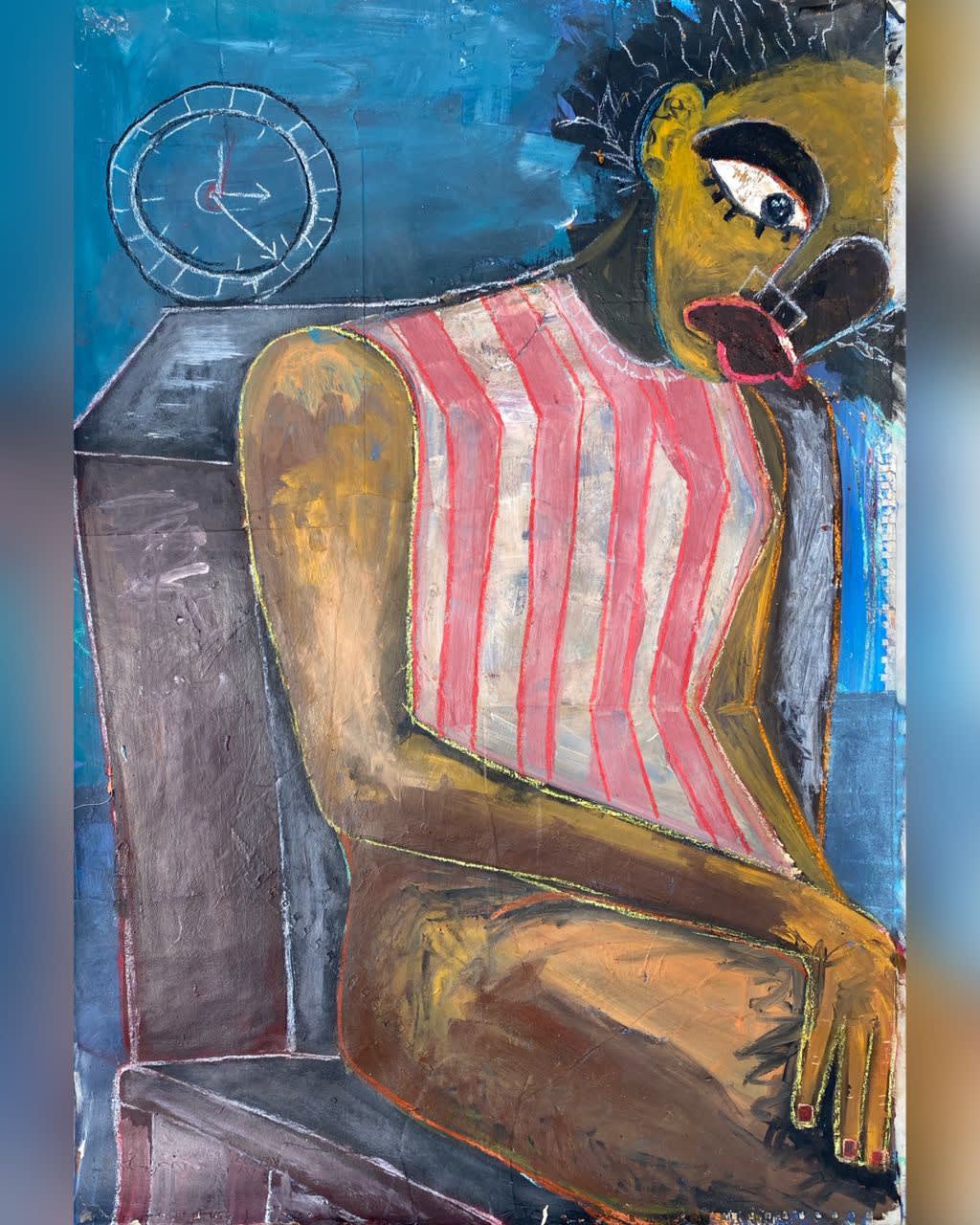 I Must Be Beautiful 2023 91.44cm x 60.96cm Mixed Media