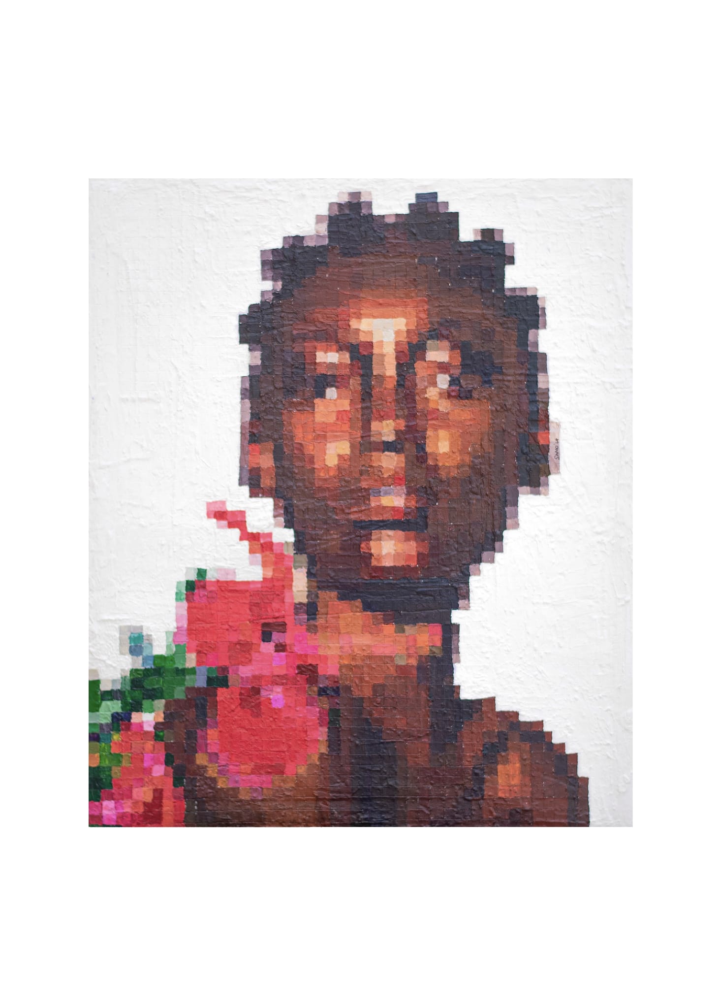 Blooming Silence II 2024 50cm x 60cm Acrylic and POP Texture on Canvas