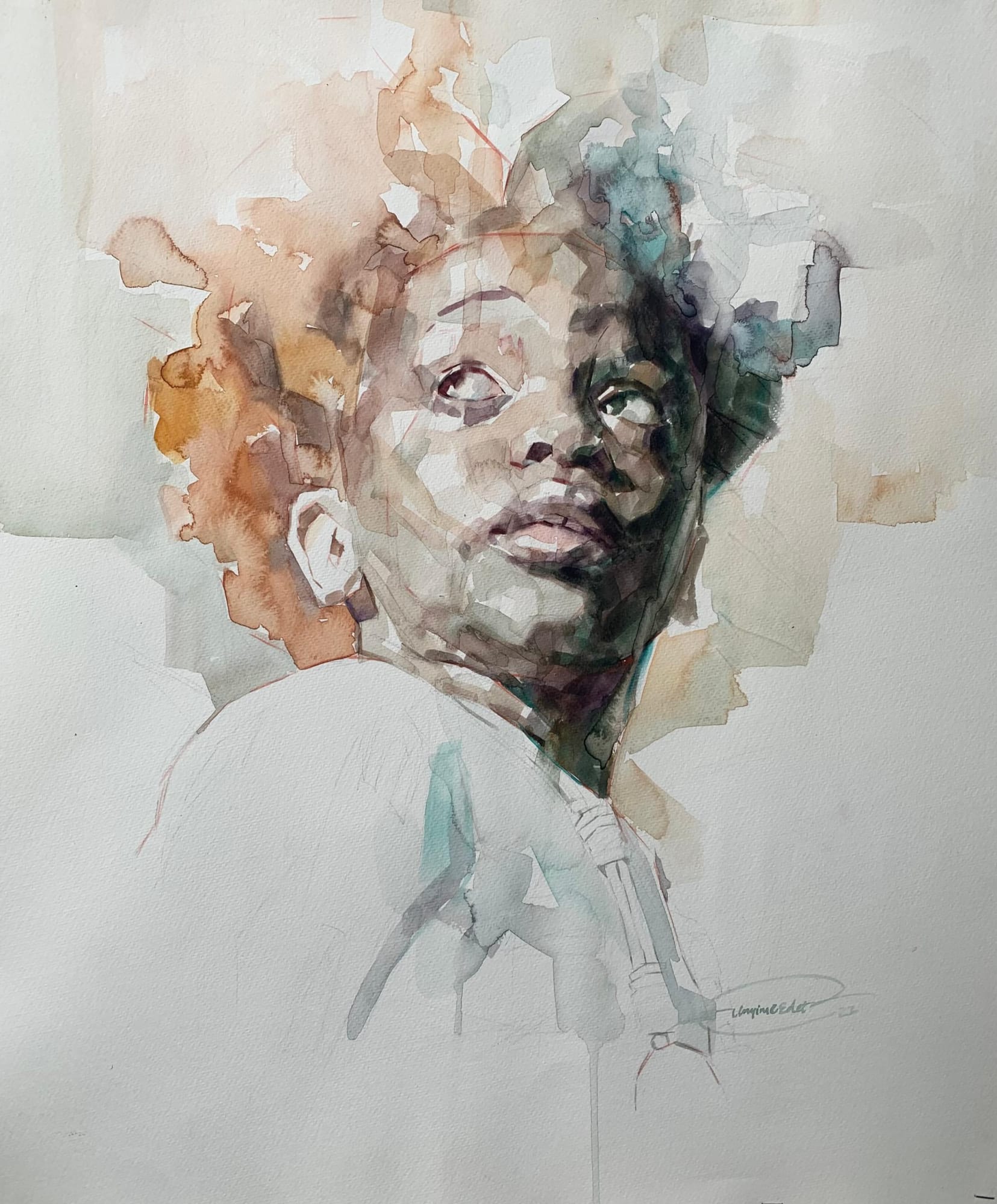 As Far As Your Eyes Can See III 2023 43cm x 48cm Watercolour