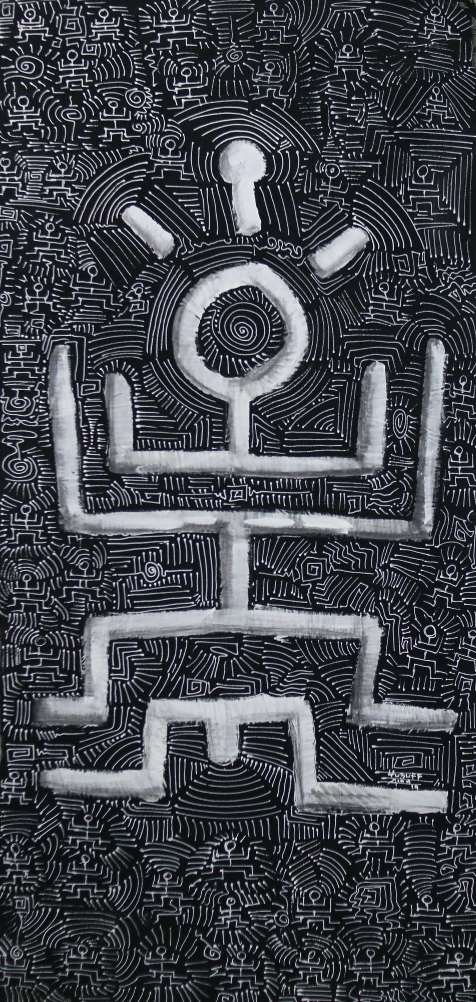 Ainaism_Symbol of a Man 2019 Acrylic on canvas