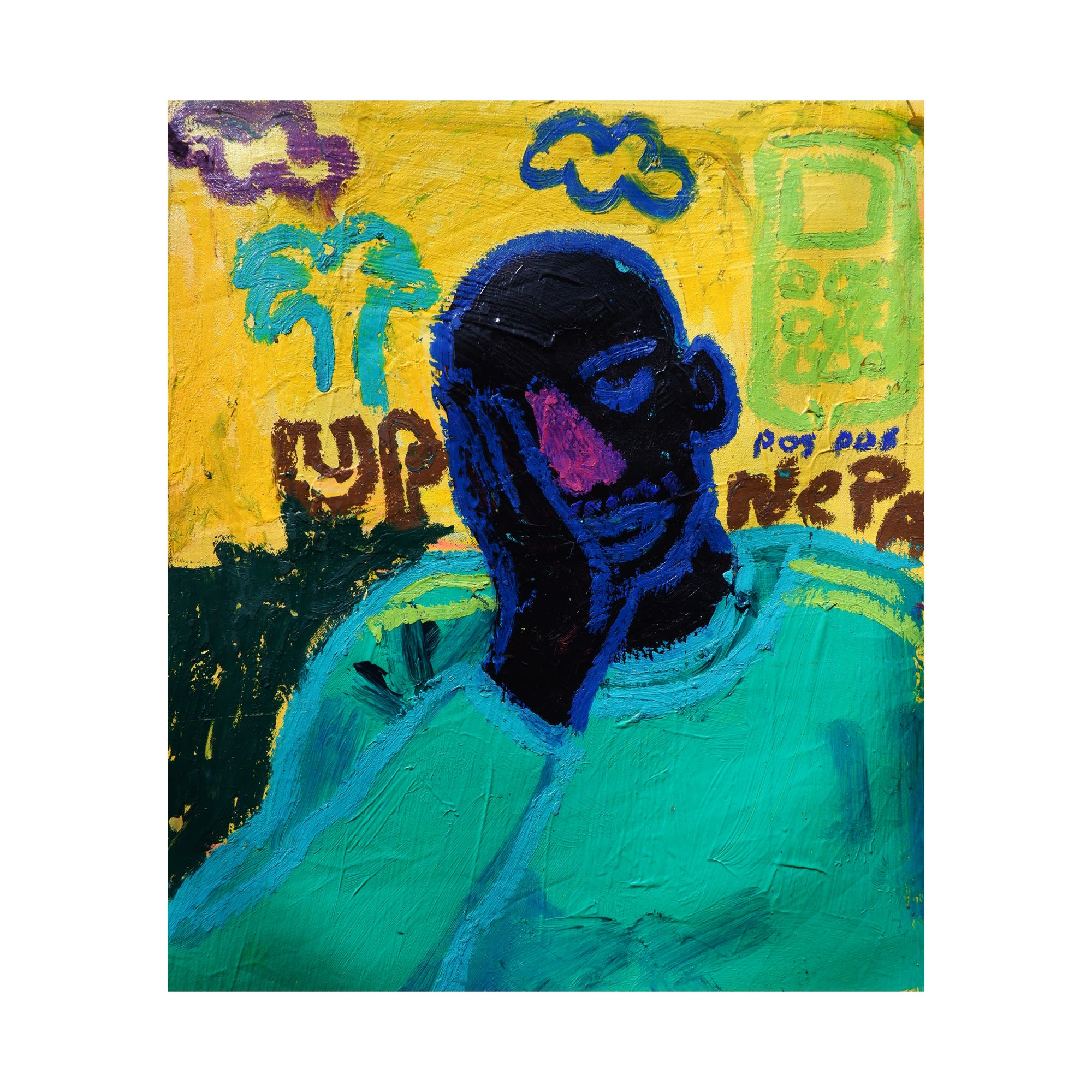 DISCOURAGED DOPE2024Acrylic and Oil Pastel on canvas29X34cm