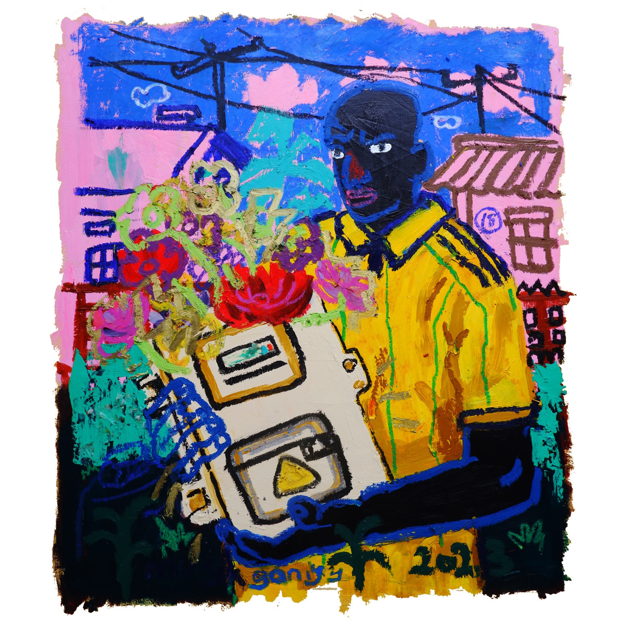 EKDC BUU KAAY 2024Acrylic and Oil pastels on canvas64x73cm