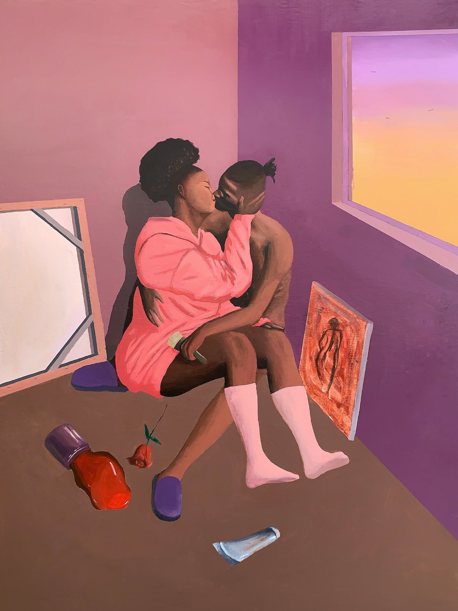 His Hoodie Acrylic on canvas 36 x 48 inches 2021