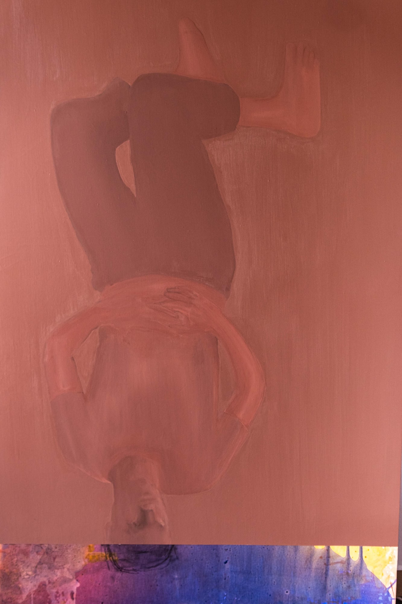 I Have Become Him Acrylic on canvas 40 x 69 inches 2021