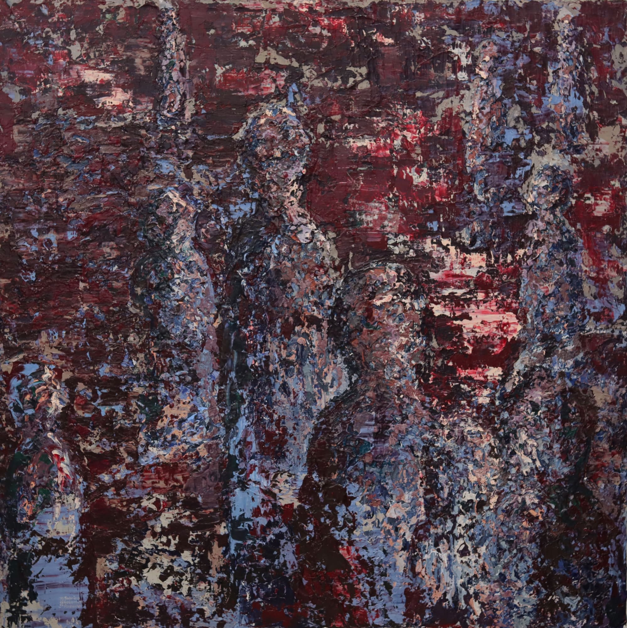 Progressing And Regressing Acrylic On Canvas 48 x 48 inches 2021