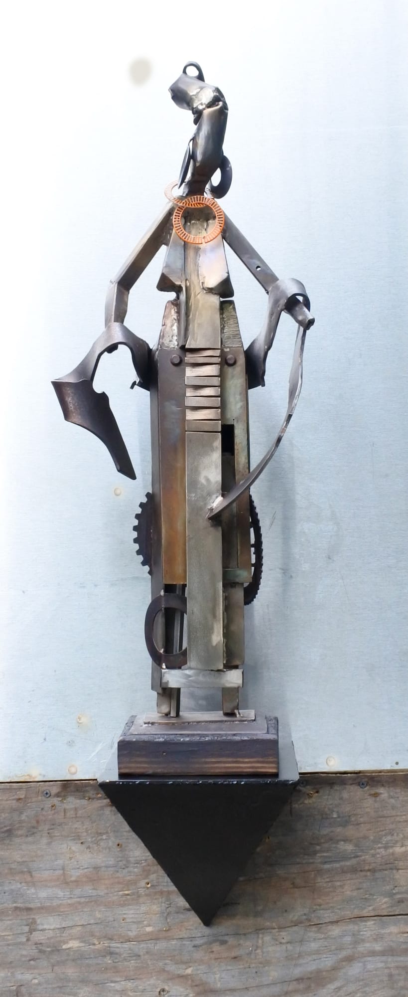 Sis Welded stainless and mild steel bronze 28.5 x 12 x 8 inches 2020