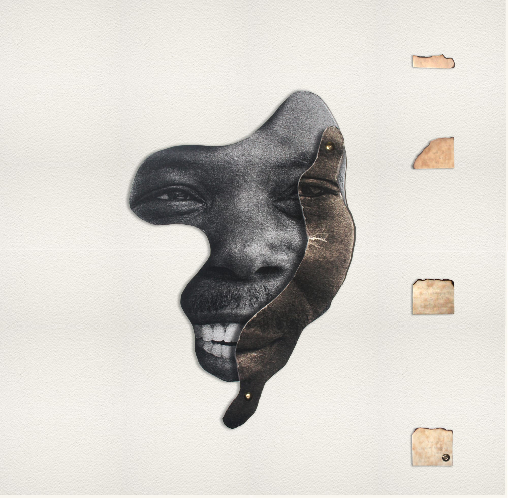 Mobolaji Ogunrosoye ADO Mxed media, collage on archival paper 22 x 22 inches 2021