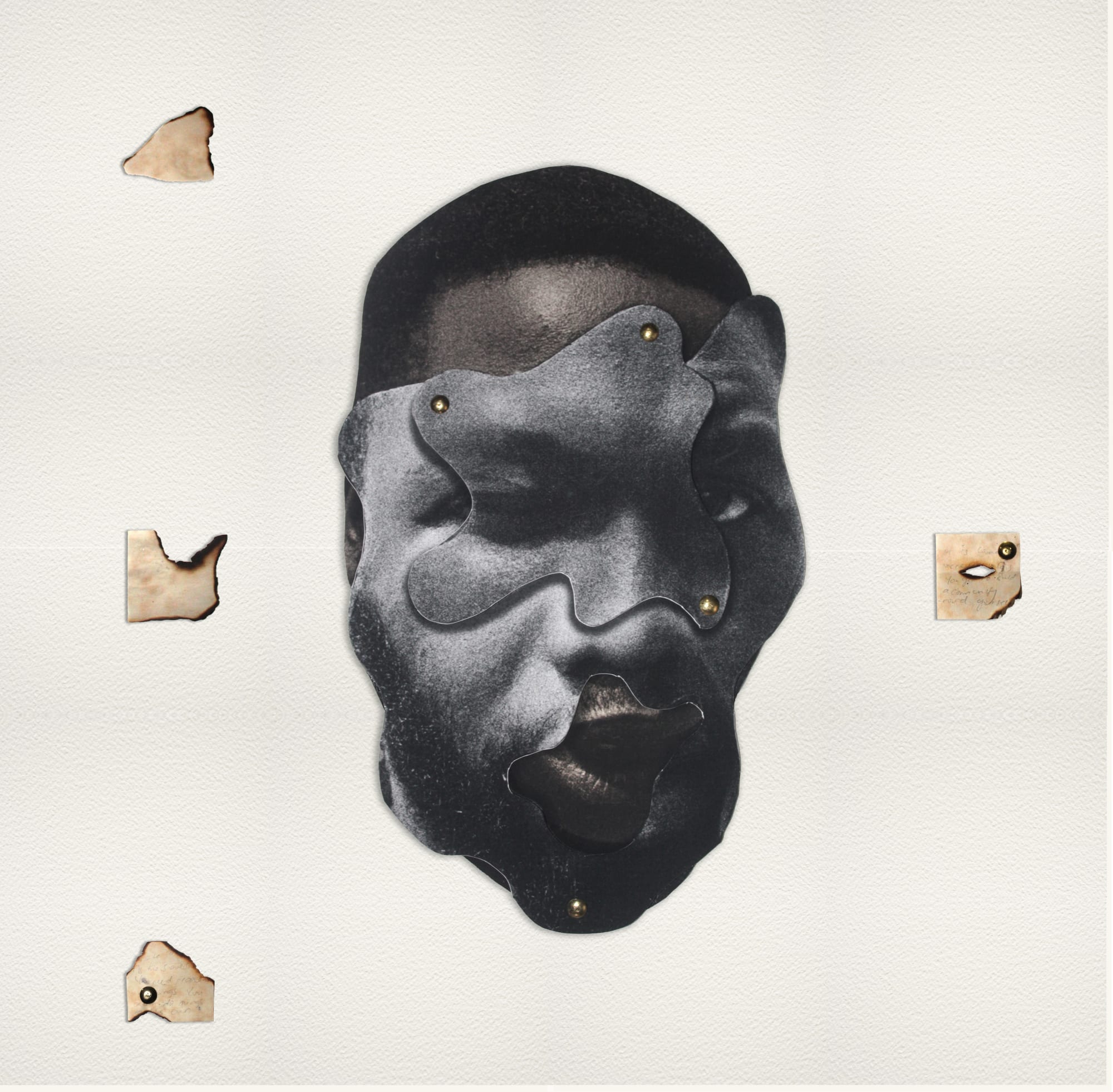 Mobolaji Ogunrosoye Tolu Mixed media, collage on archival paper 22 x 22 inches 2021