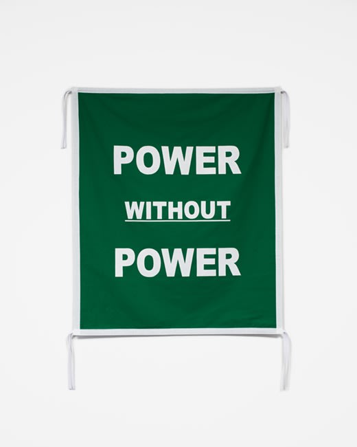 Karl Obiri Power Without Power (Sign For Future Protect) 100 x 85cm 2021