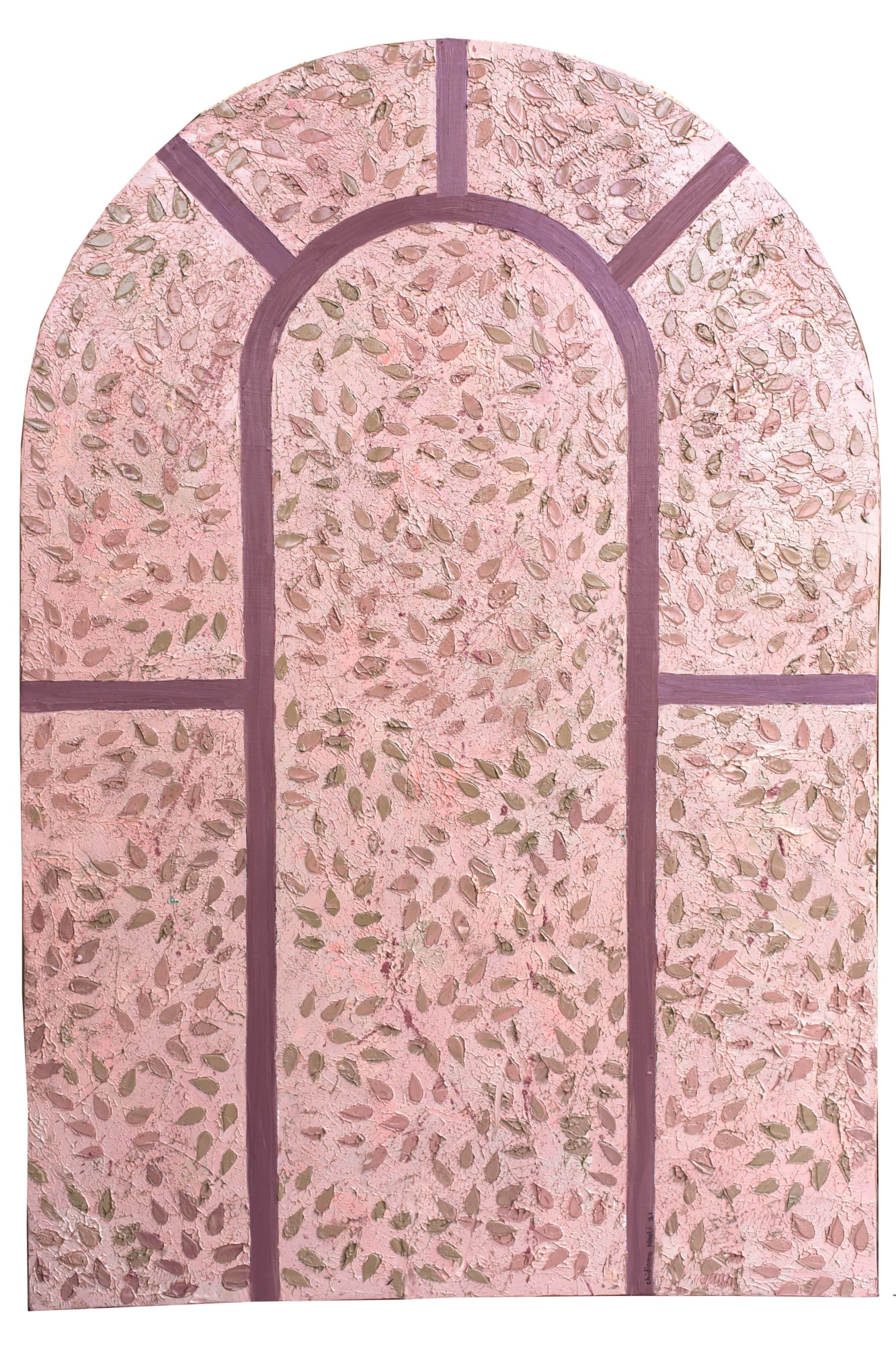 Untitled (Stained Glass I) Oil on canvas 34 x 50 inches 2021