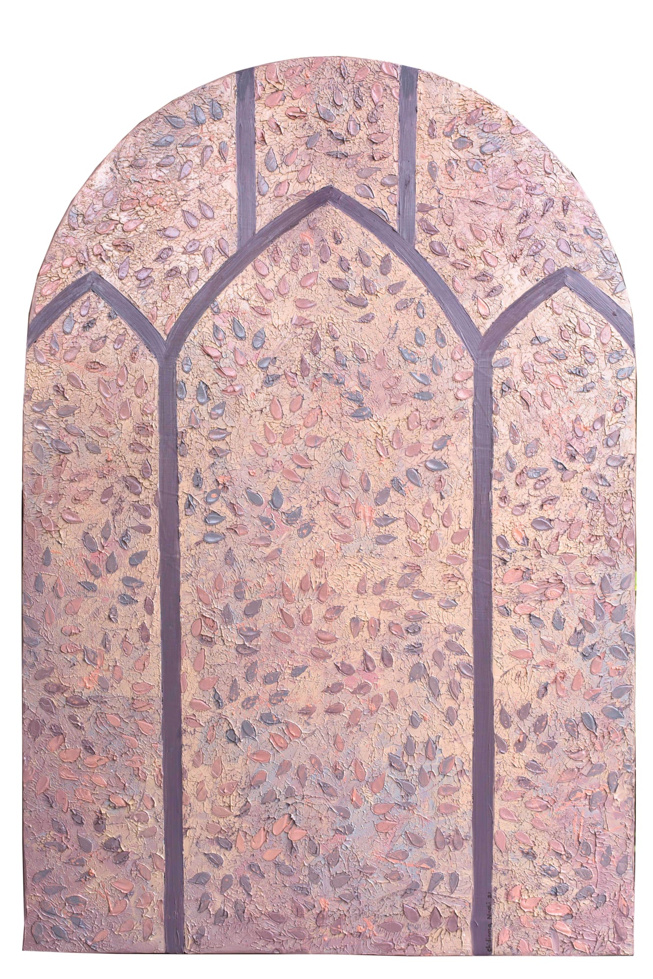Untitled (Stained Glass II) Oil on canvas 34 x 50 inches 2021