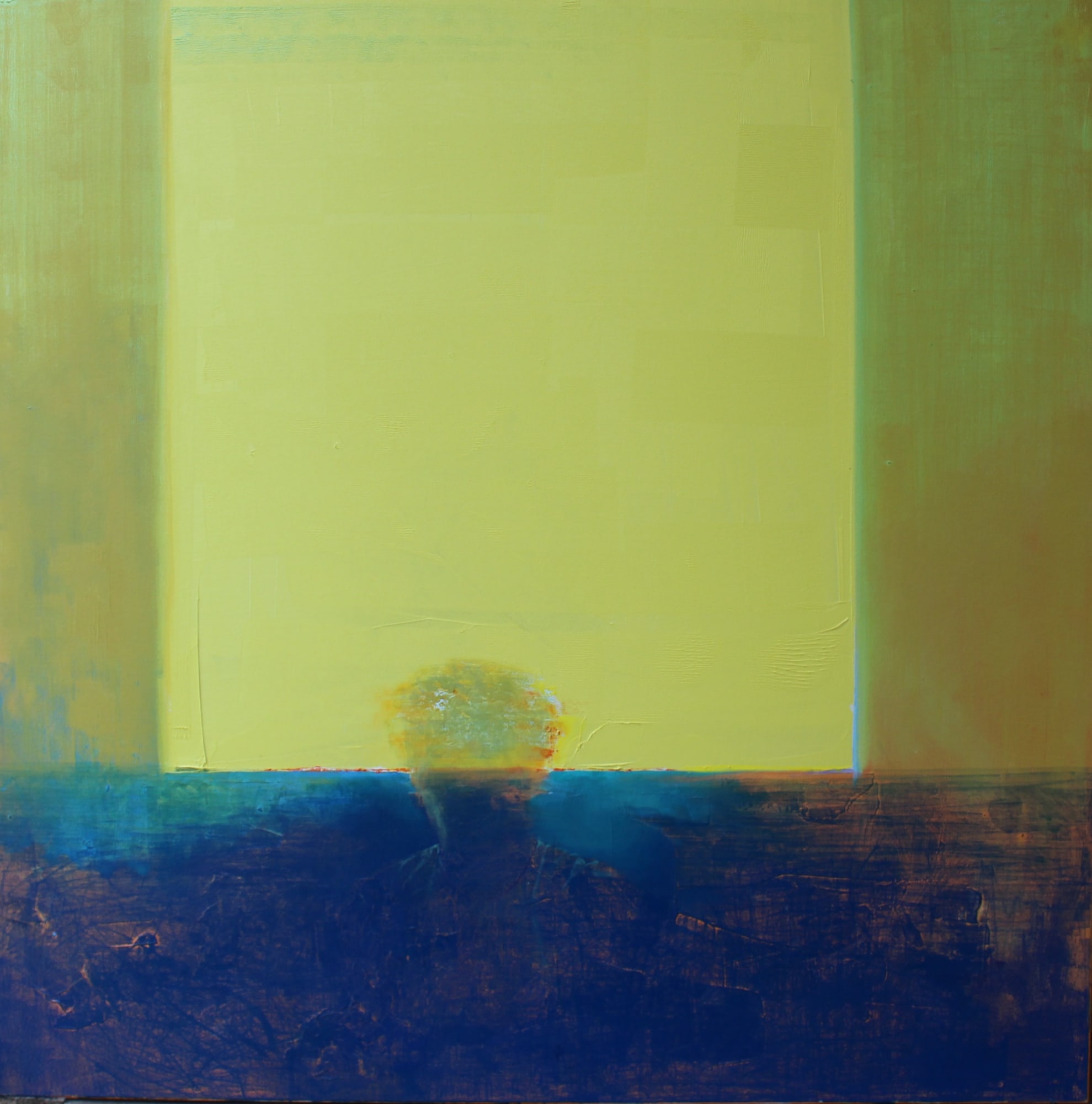 Austin Uzor Memory Of Presence Oil on canvas 48 x 48 inches 2018