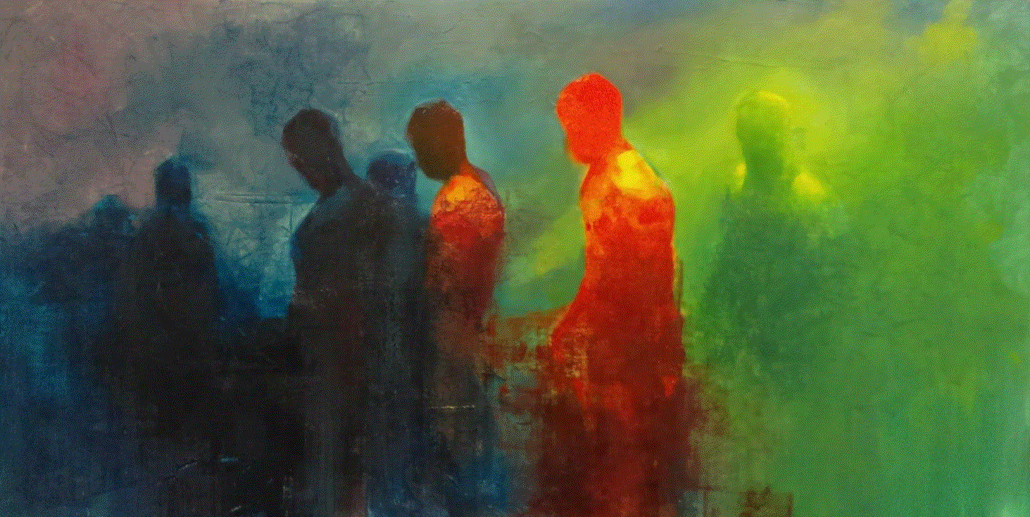 Austin Uzor Untitled Oil on canvas 48 x 24 inches 2018