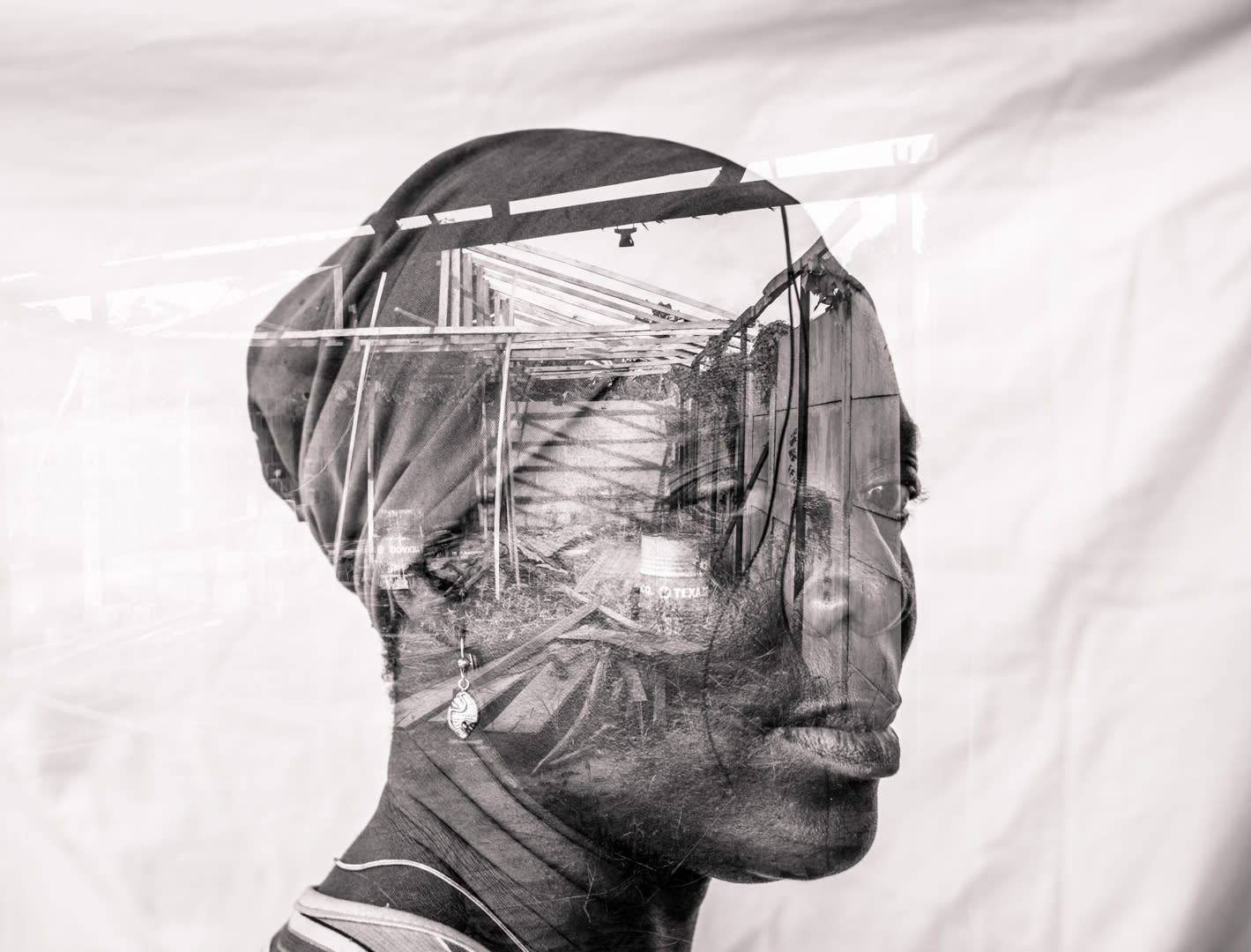 Etinosa Yvonne Janet Apotinpe 2 Photographic print on polyester fabric 30 x 42 inches 2019