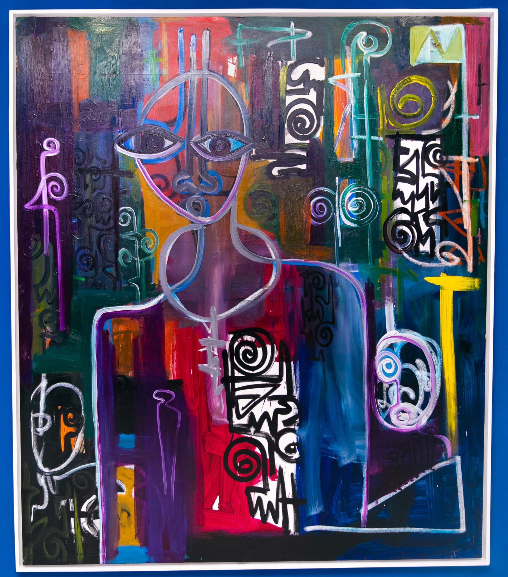 Belivers Of Incredible Reveries Oil on canvas 60 x 70 inches 2019