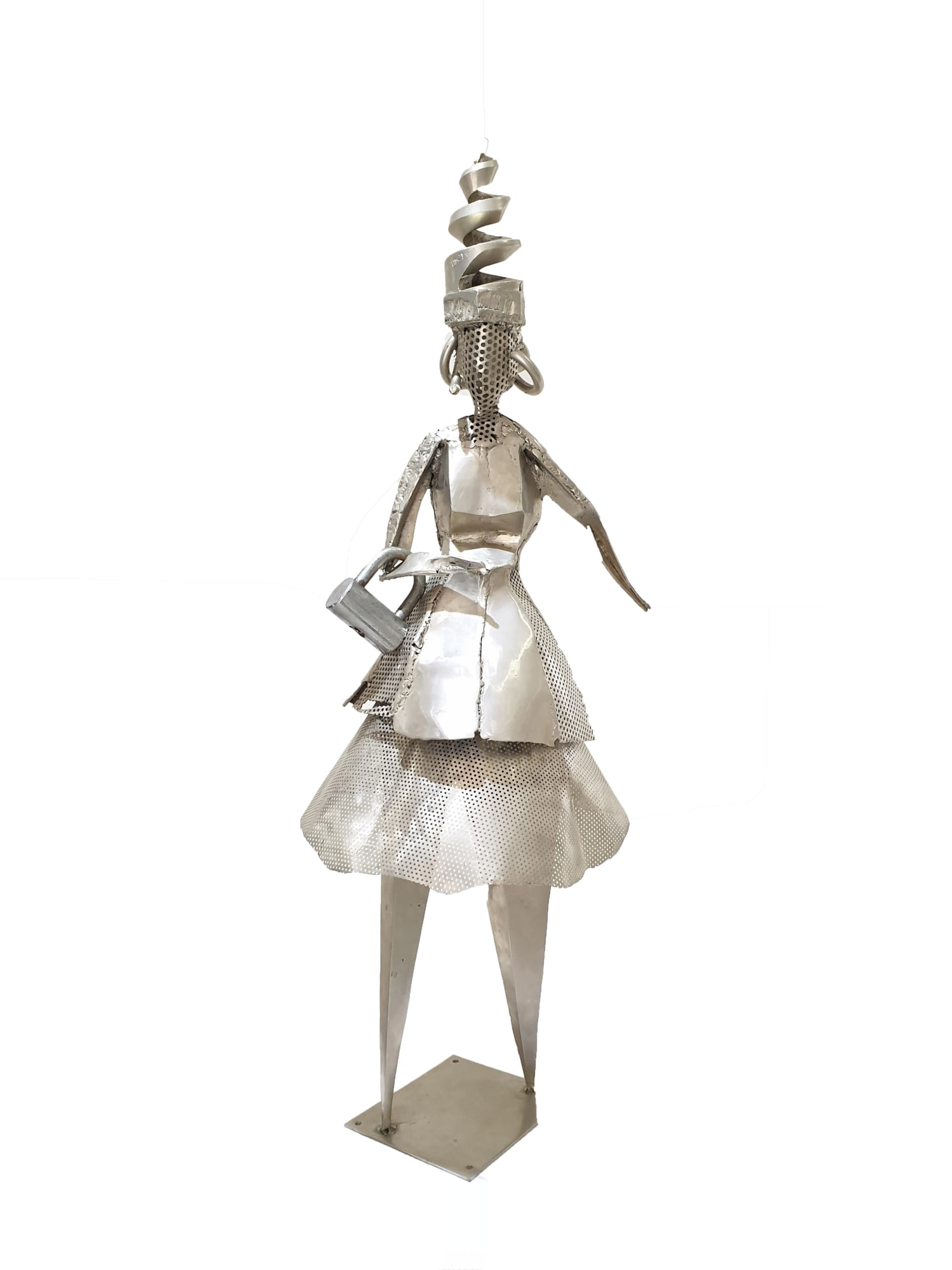 Olu Amoda Sunday Outing Stainless steel 35 x 13 x 17 inches 2018