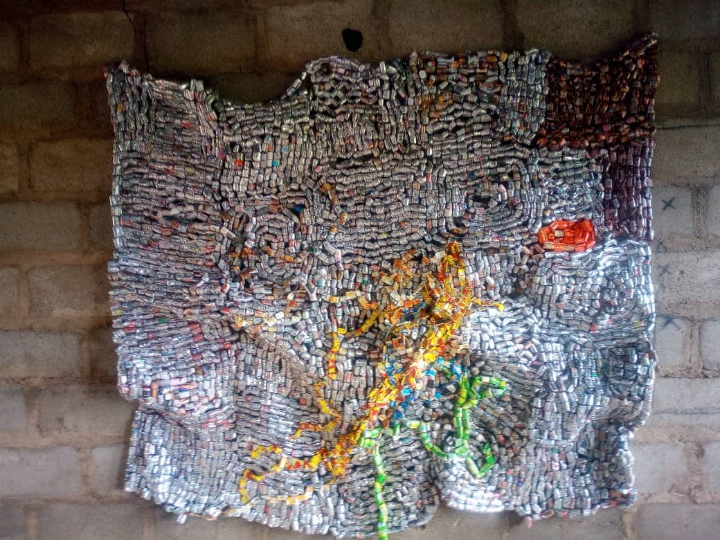 Lanre Tejuosho Daily Bread 1 Soft plastic, copper wire, staple pins Variable 2019 Lagos